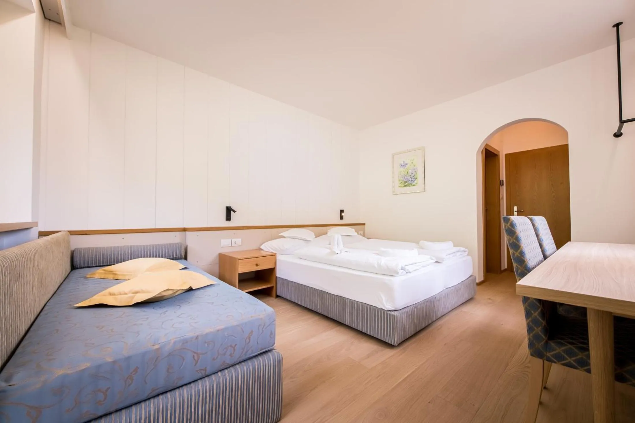 Bed in Hotel Taufers