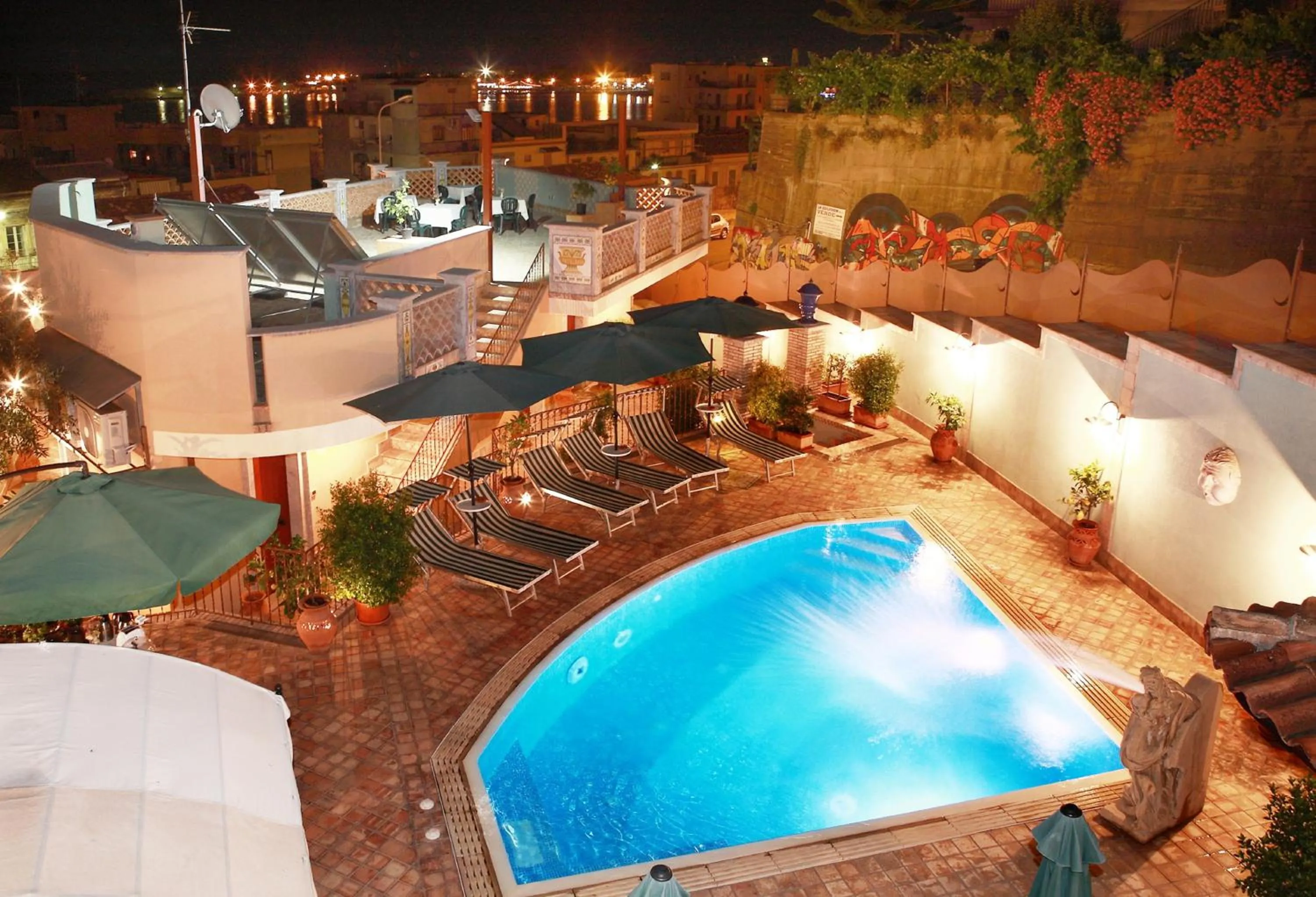 Pool view in Villa Cristina