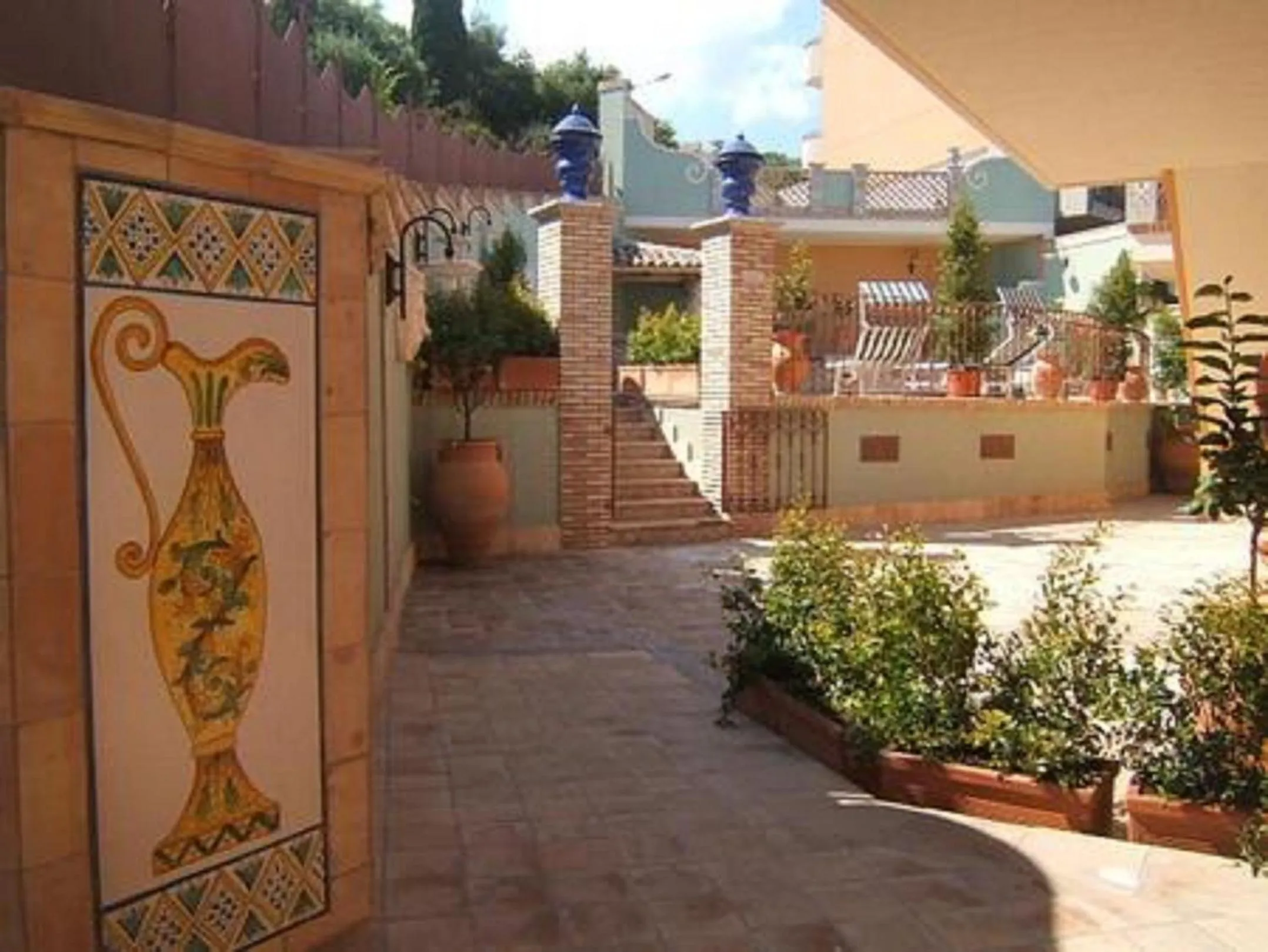 Garden view in Villa Cristina