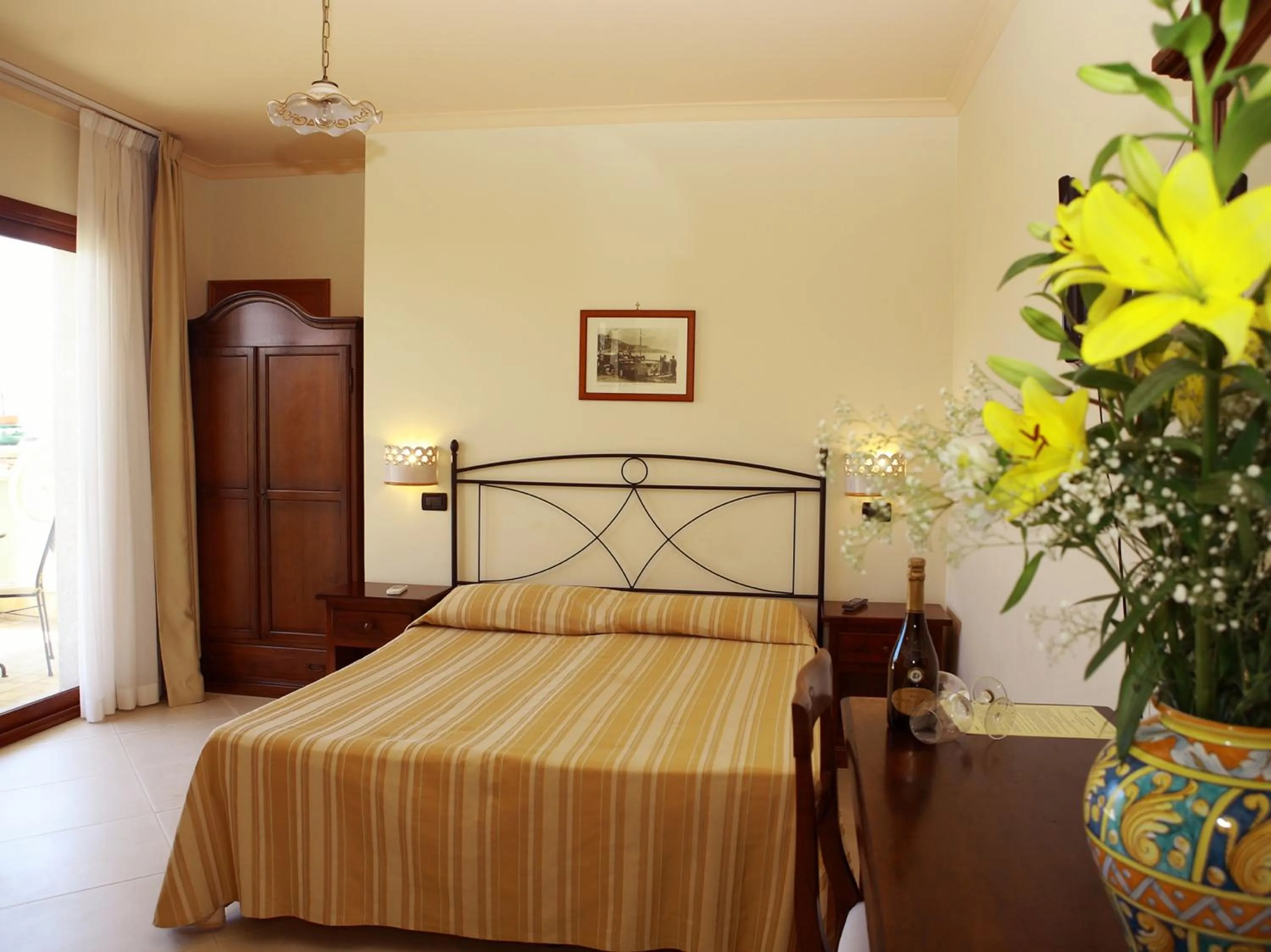 Bed in Villa Cristina