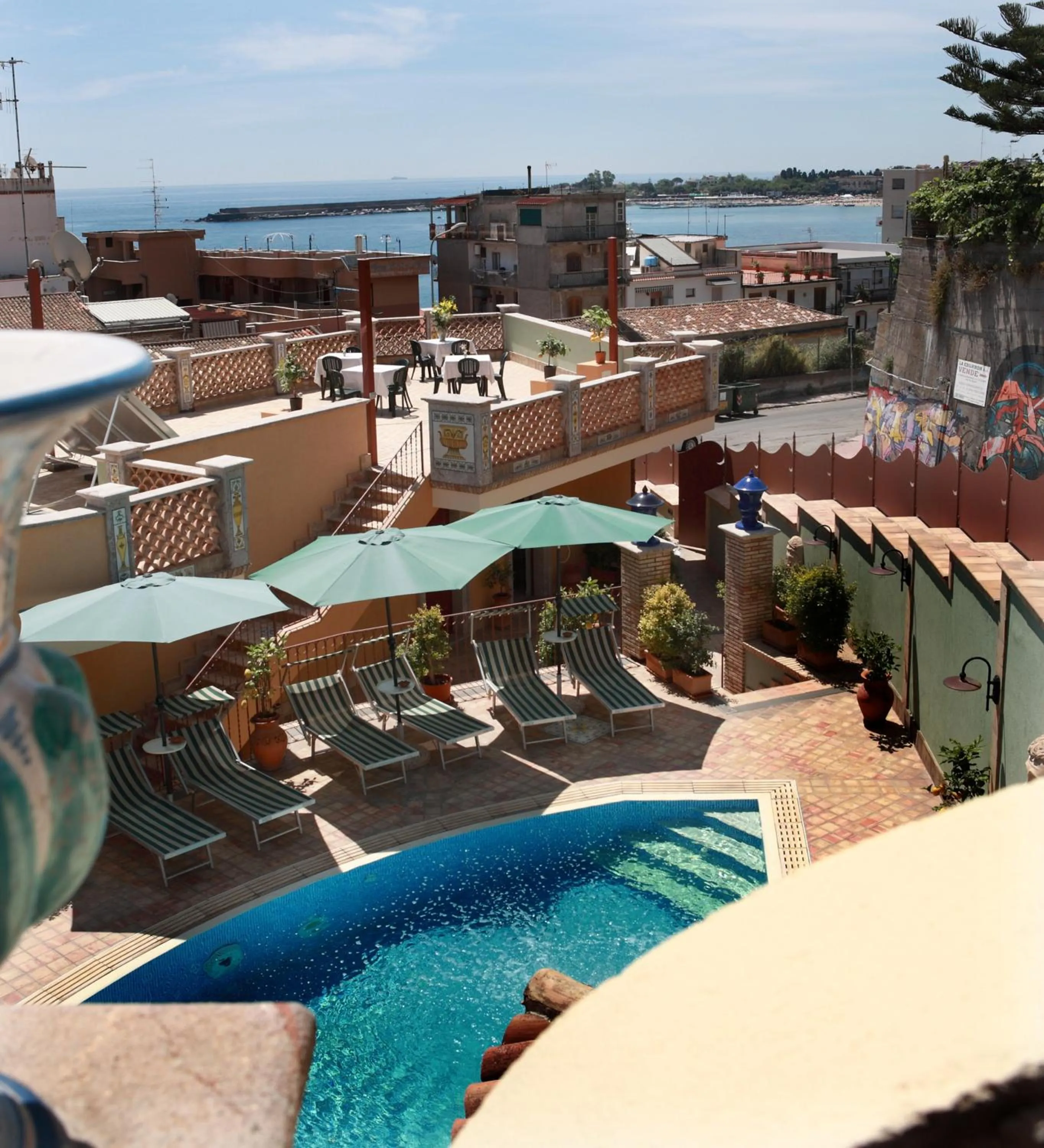 Pool view in Villa Cristina