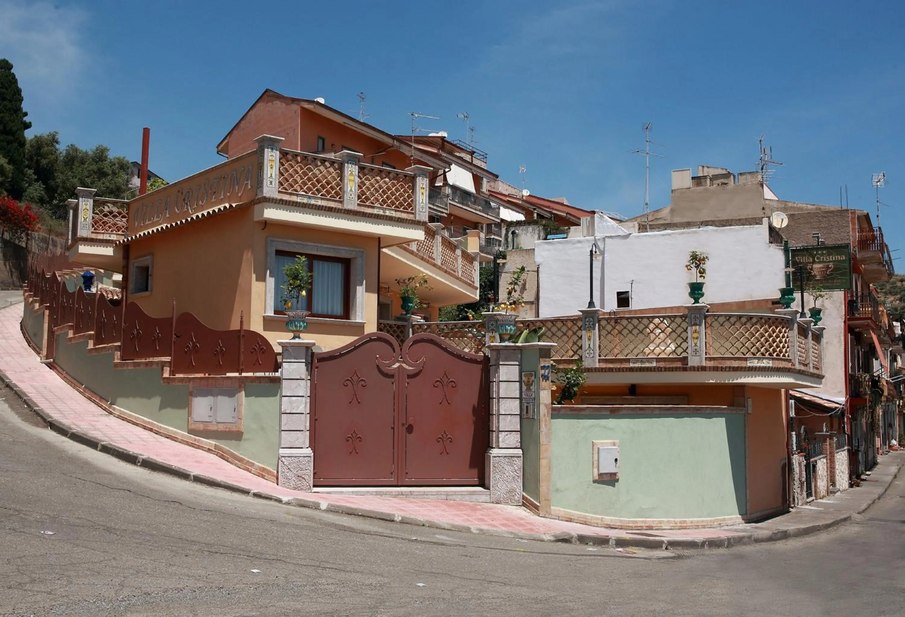 Bird's eye view in Villa Cristina