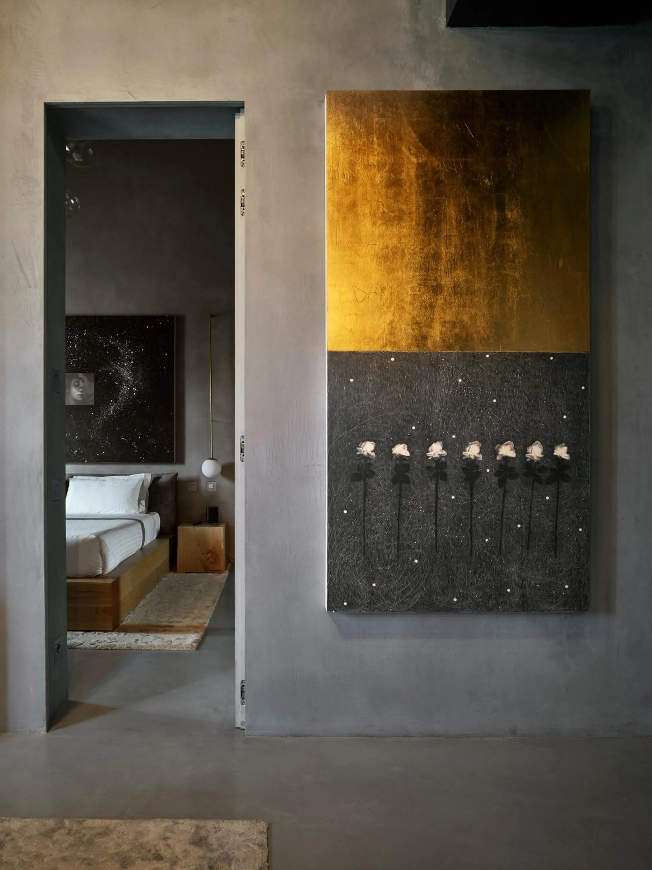 Photo of the whole room, Bed in Fornace Suite