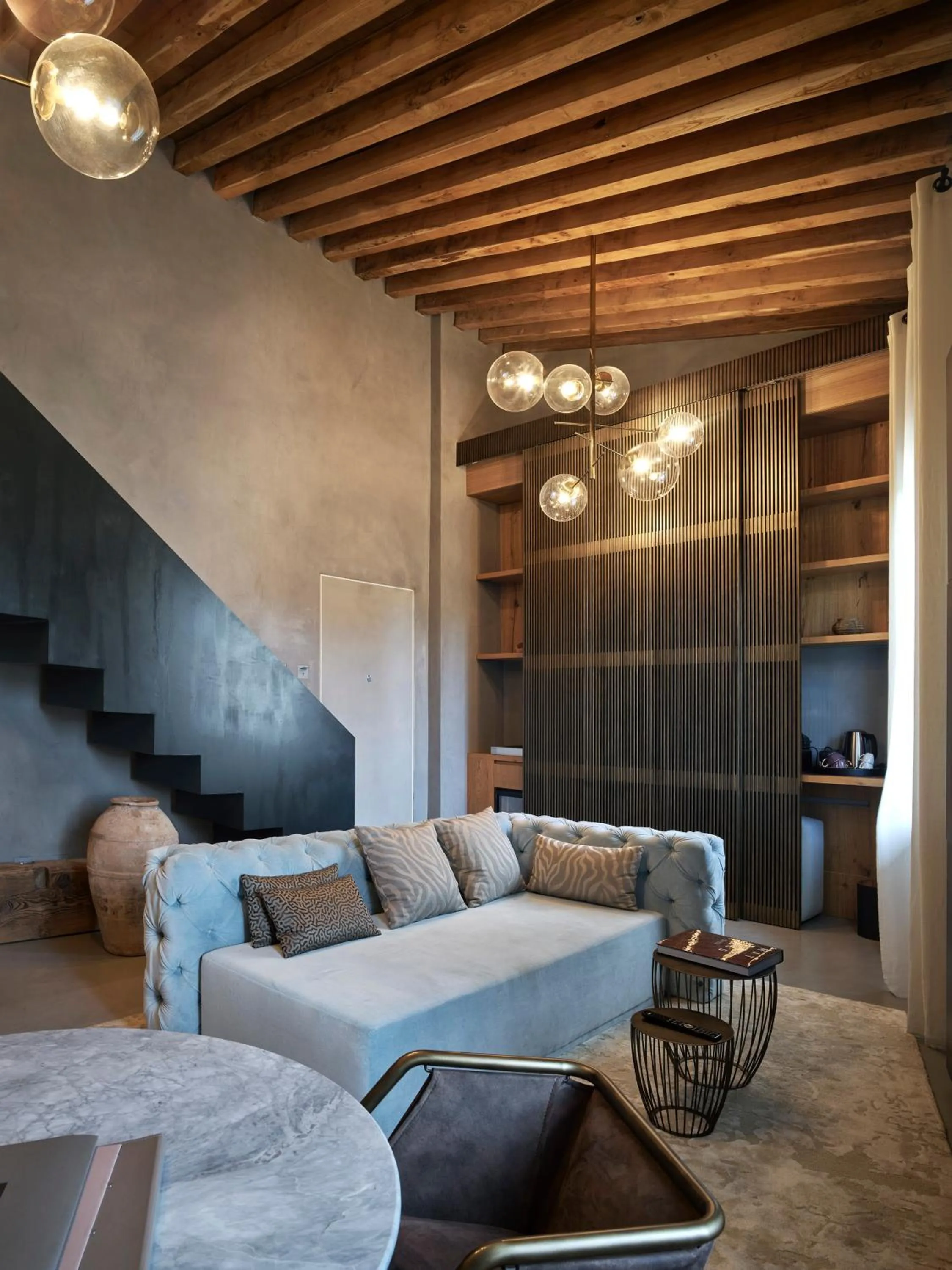 Living room in Fornace Suite