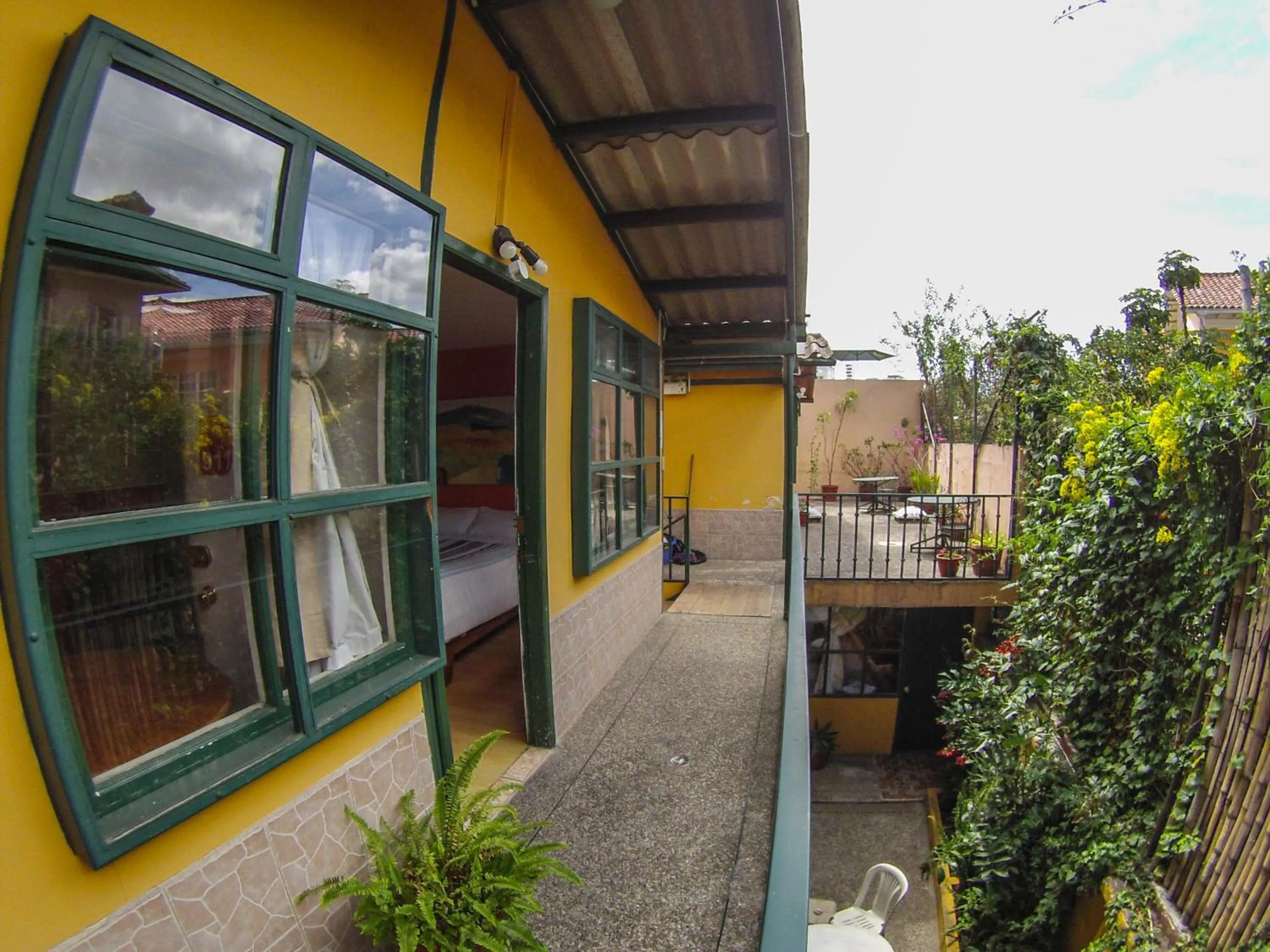 Balcony/Terrace in Hostal Alcala