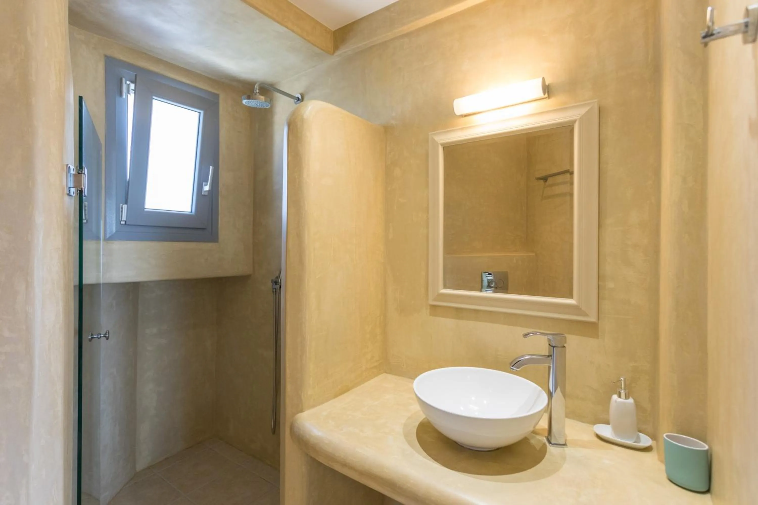 Shower in Iliada Villas