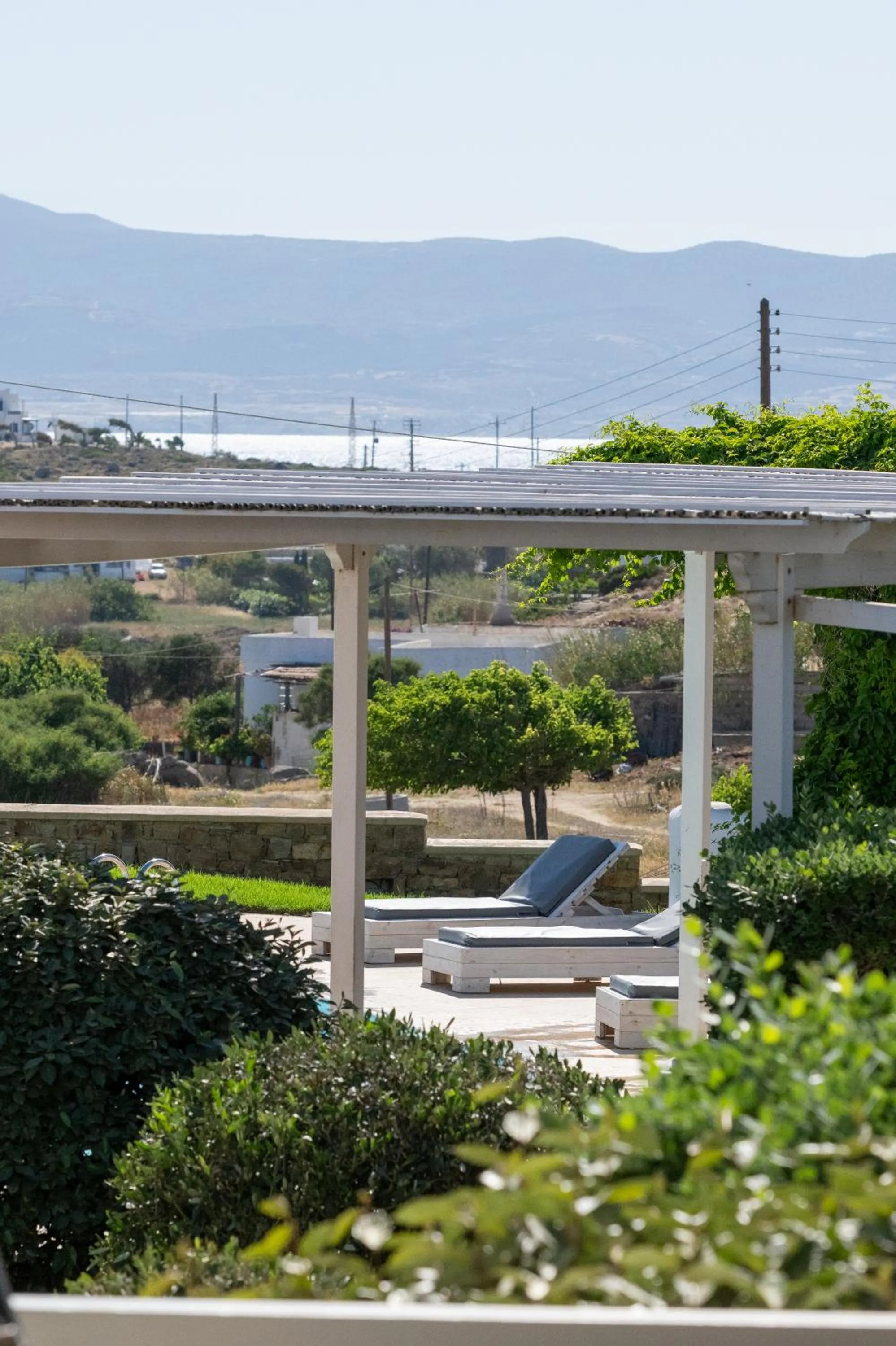 Garden view in Iliada Villas