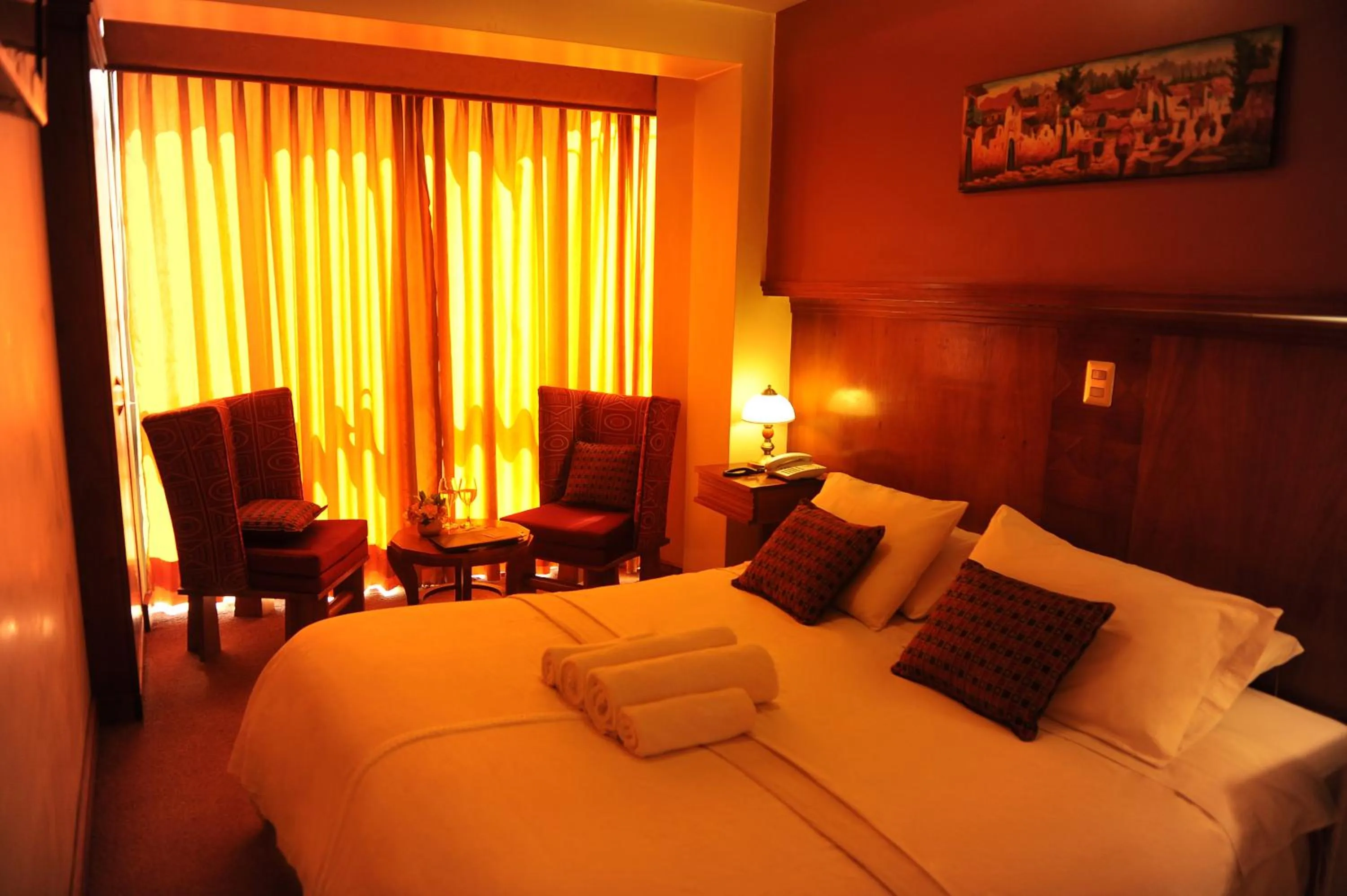 Bed in Hotel Waynapicchu