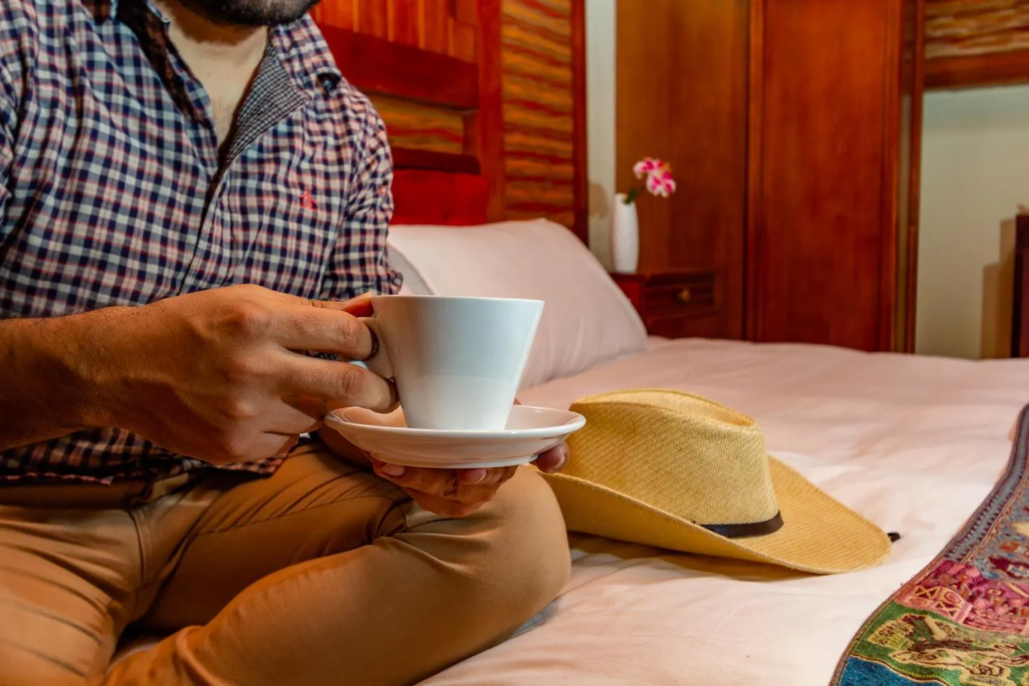Bed in Hotel Waynapicchu