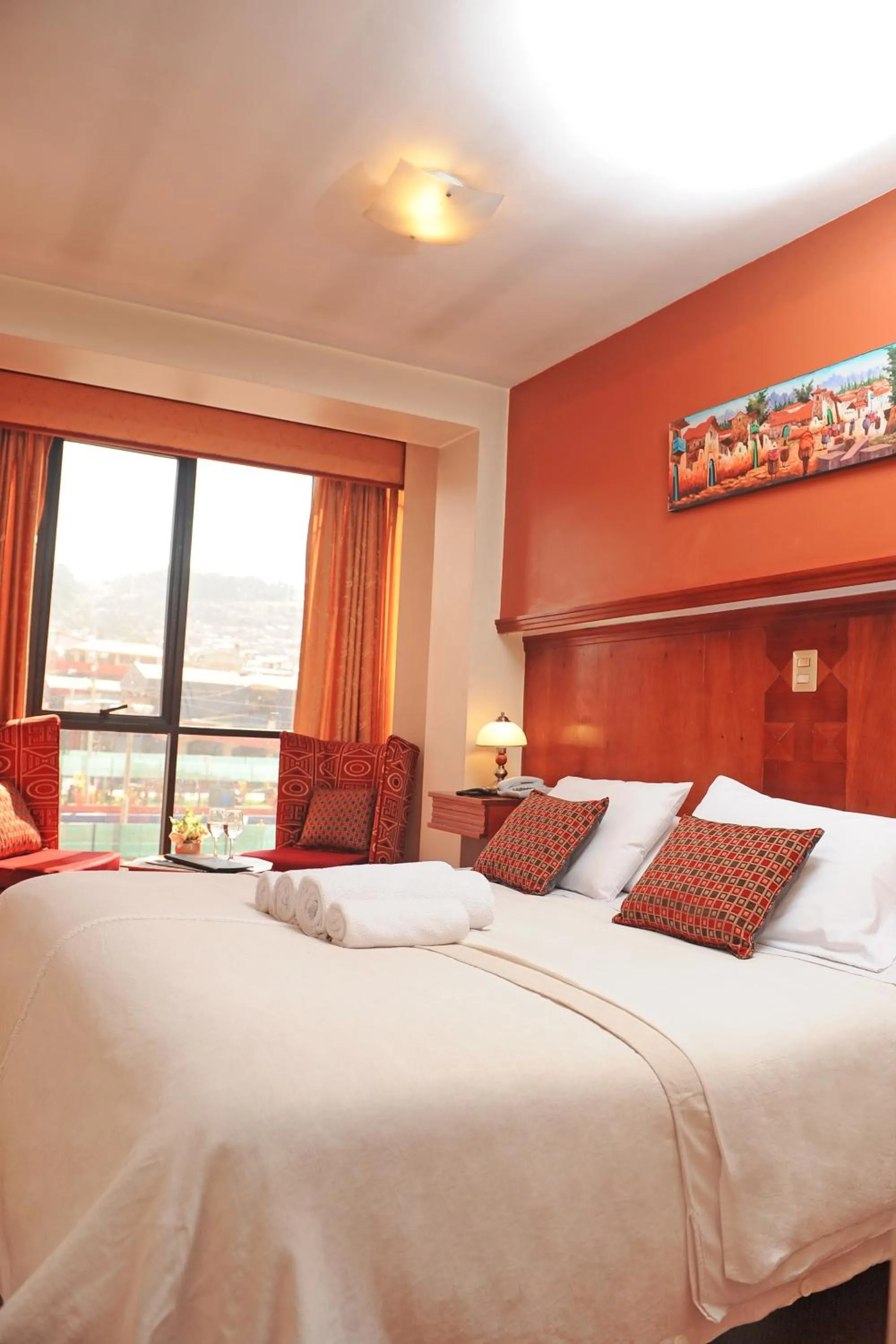 Bed in Hotel Waynapicchu