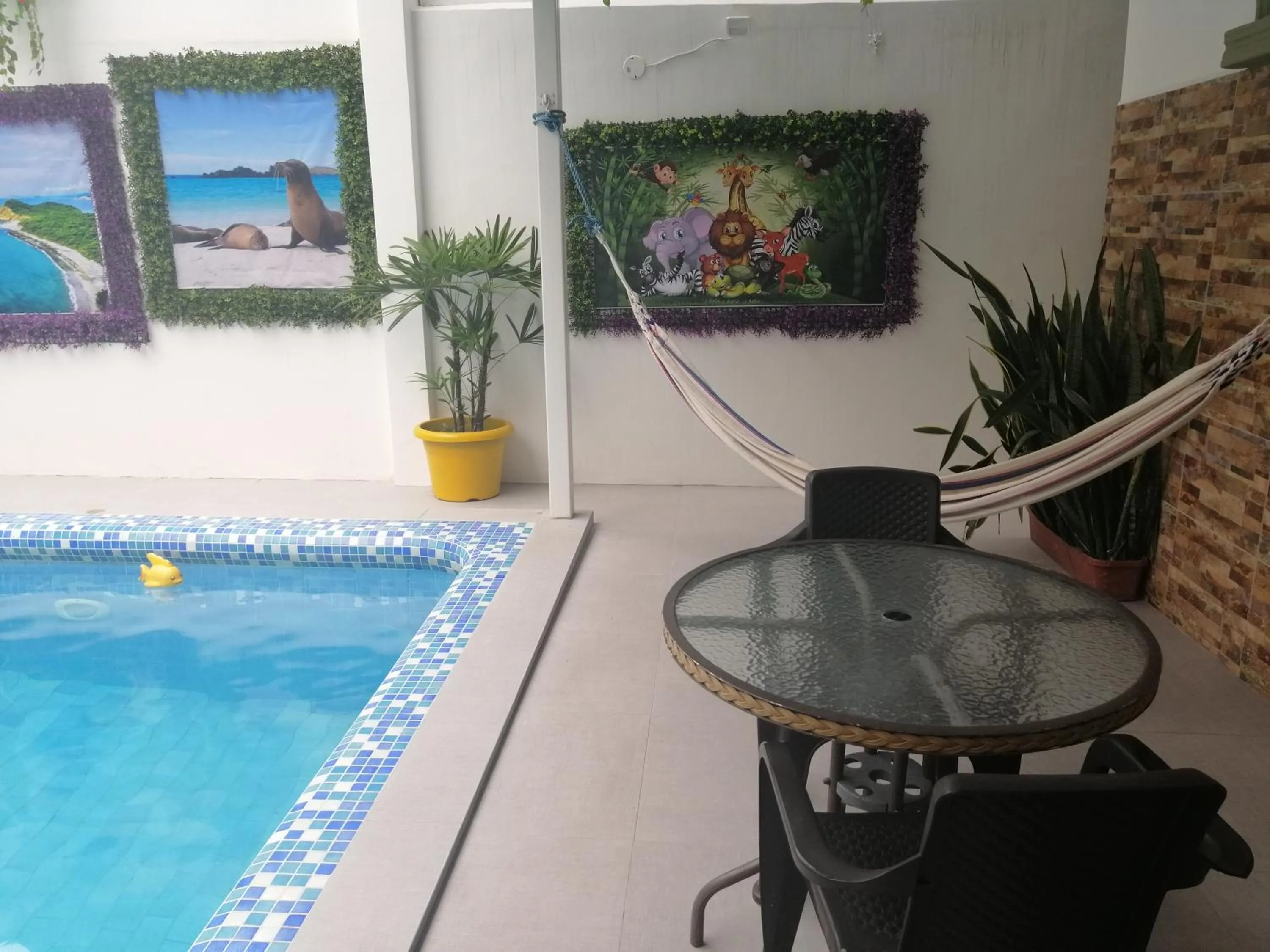 Swimming pool in Hostal Perla Real Inn