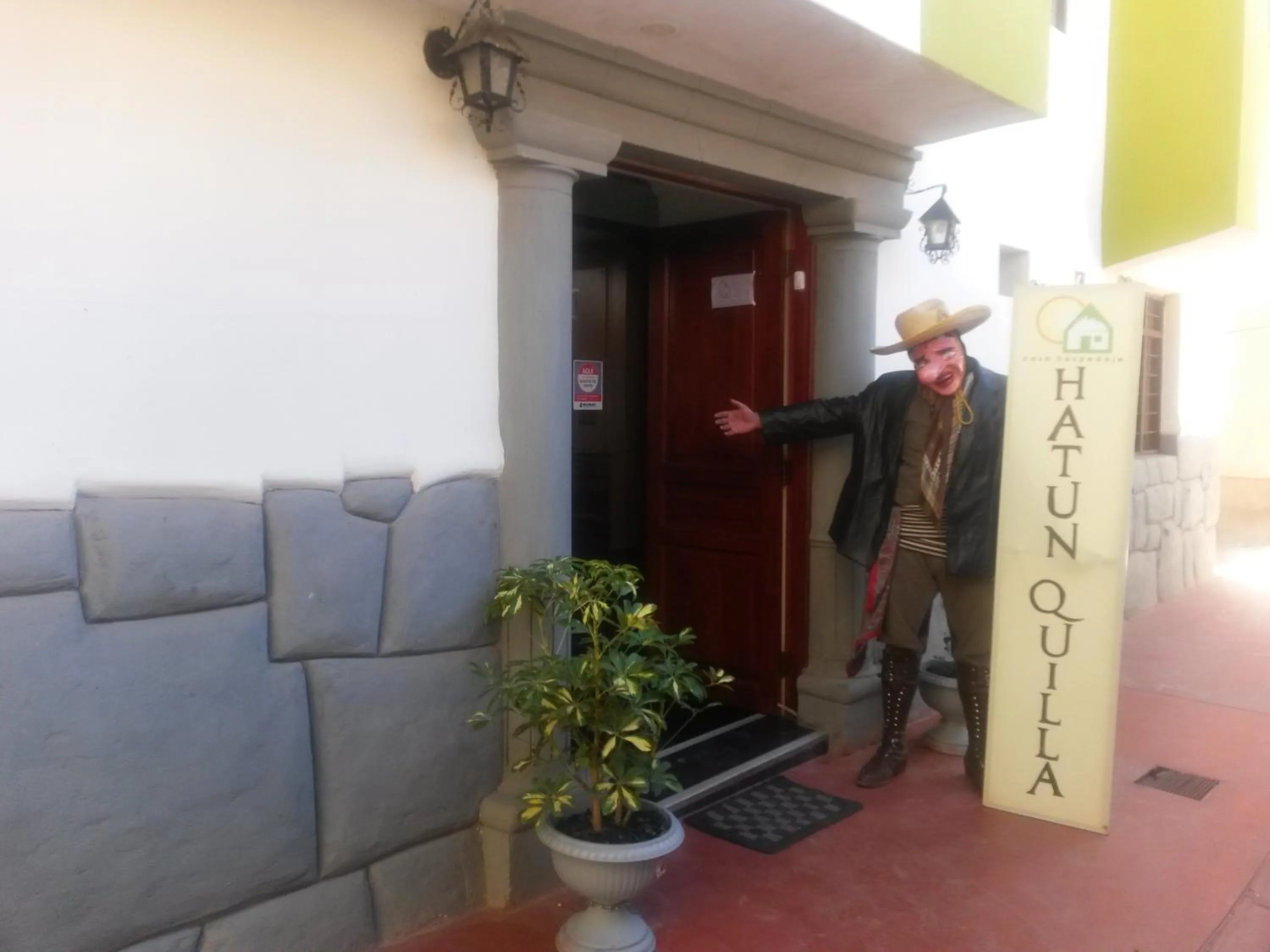 Facade/entrance in Hatun Quilla