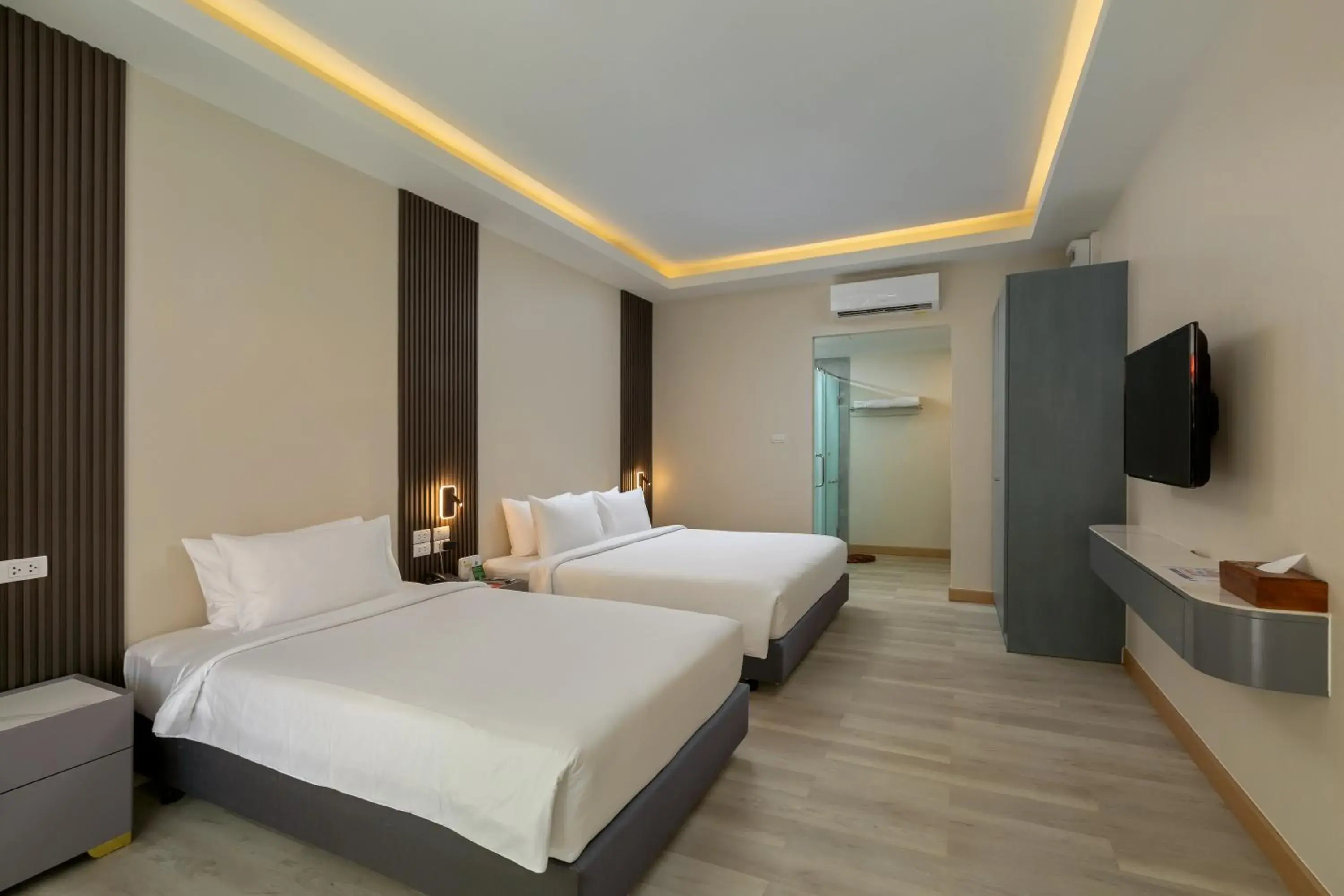 Bed in Nai Yang Beach Resort and Spa Bed in Nai Yang Beach Resort and Spa