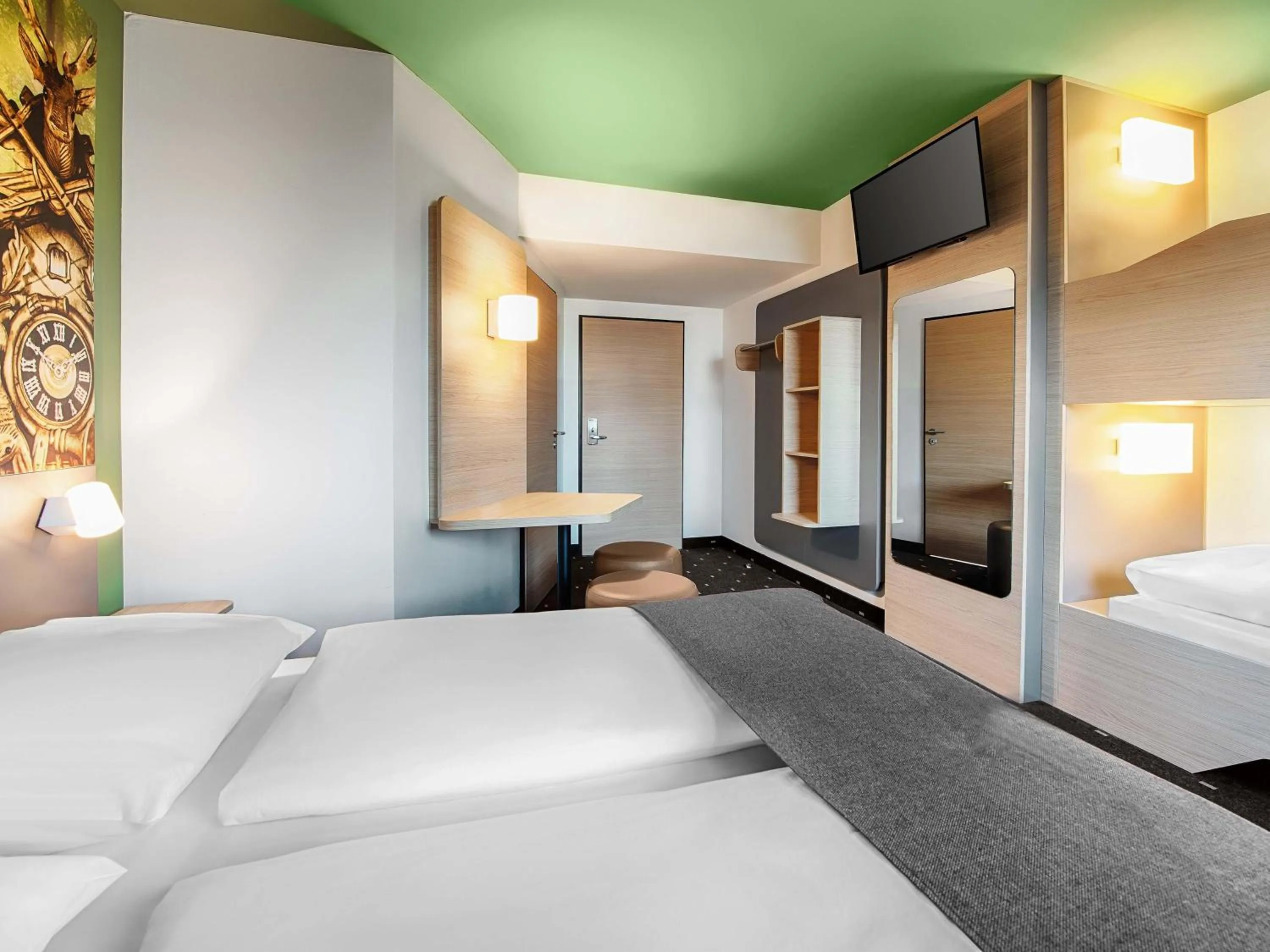 Photo of the whole room, Bed in B&B HOTEL Baden-Airpark