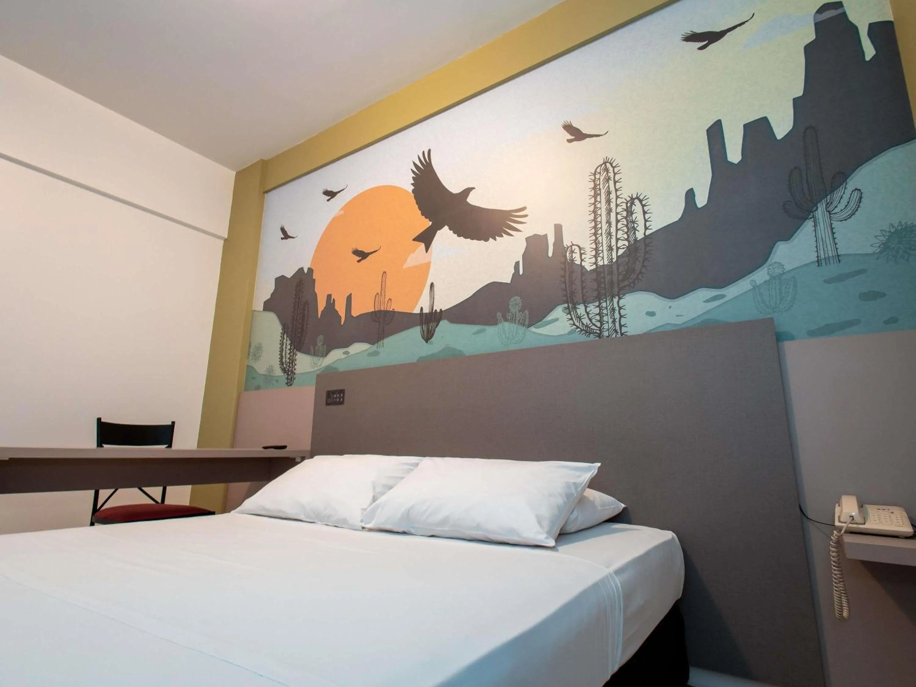 Bedroom, Bed in ibis Styles Presidente Prudente Portal D'Oeste