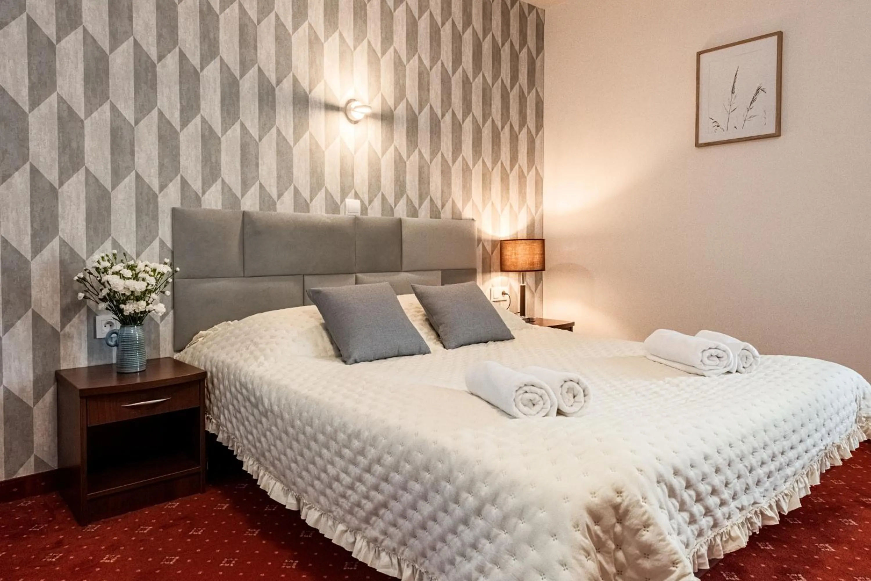 Bed in Hotel "Na Uboczu"