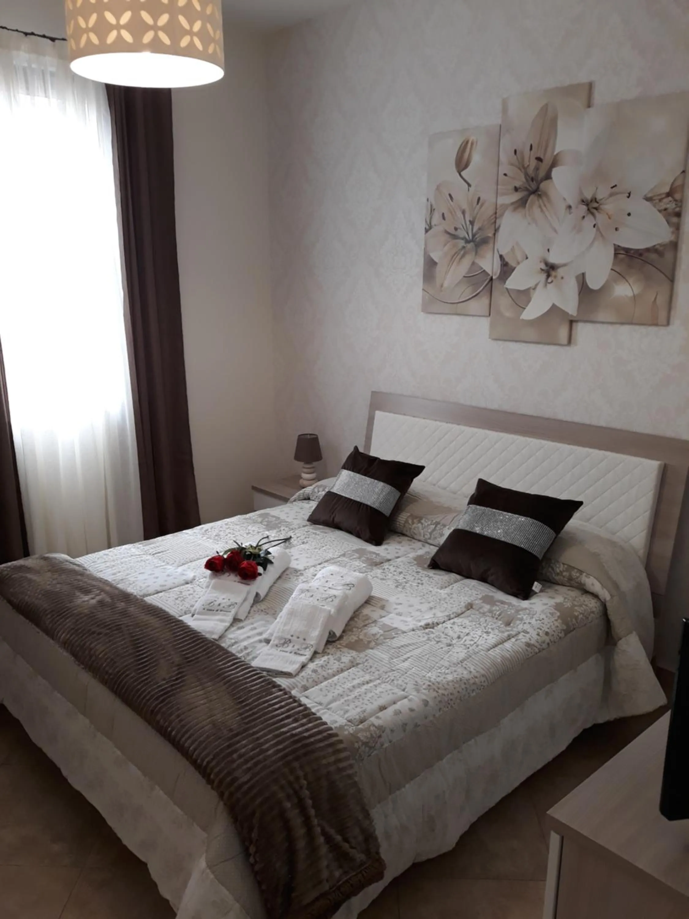 Bed in A casa di Simona