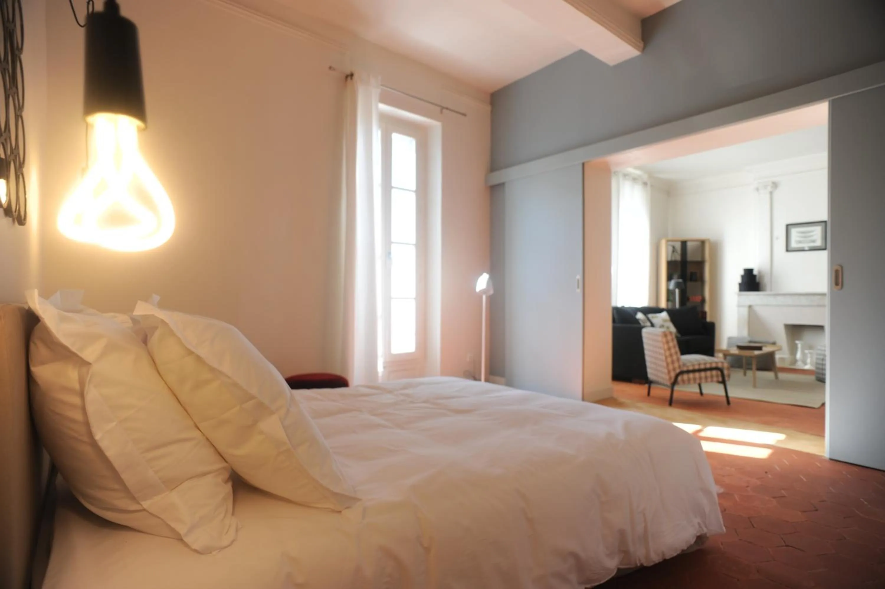 Living room, Bed in Les Chambres d'Andrea