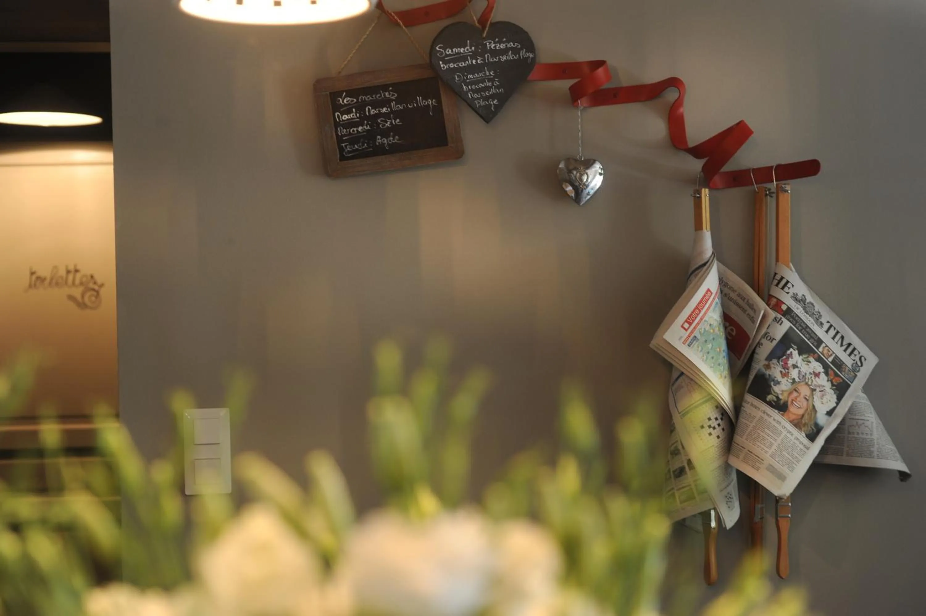 Decorative detail in Les Chambres d'Andrea