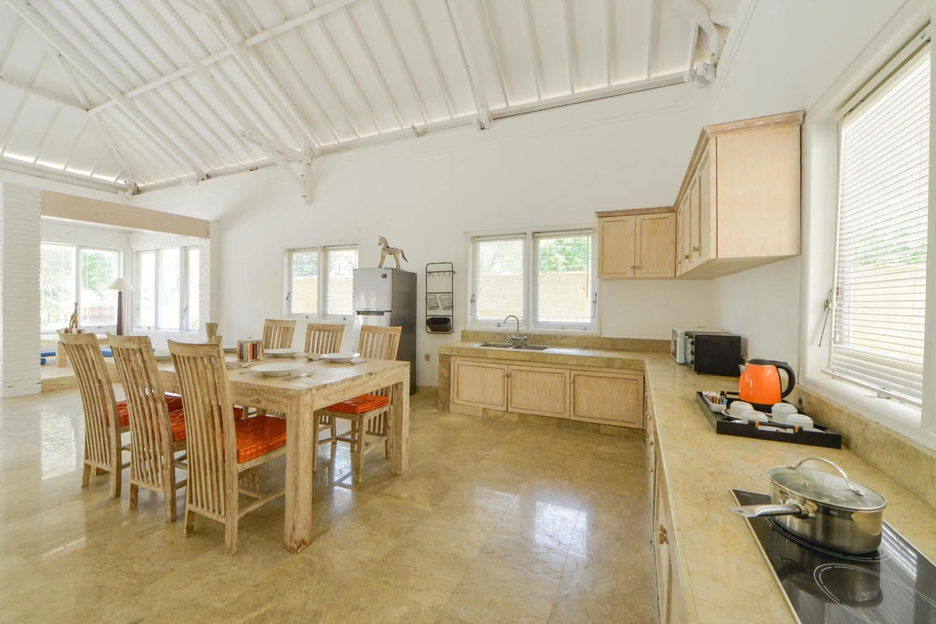 Kitchen or kitchenette in Villa Del Mar Canggu by Kanaya Hospitality