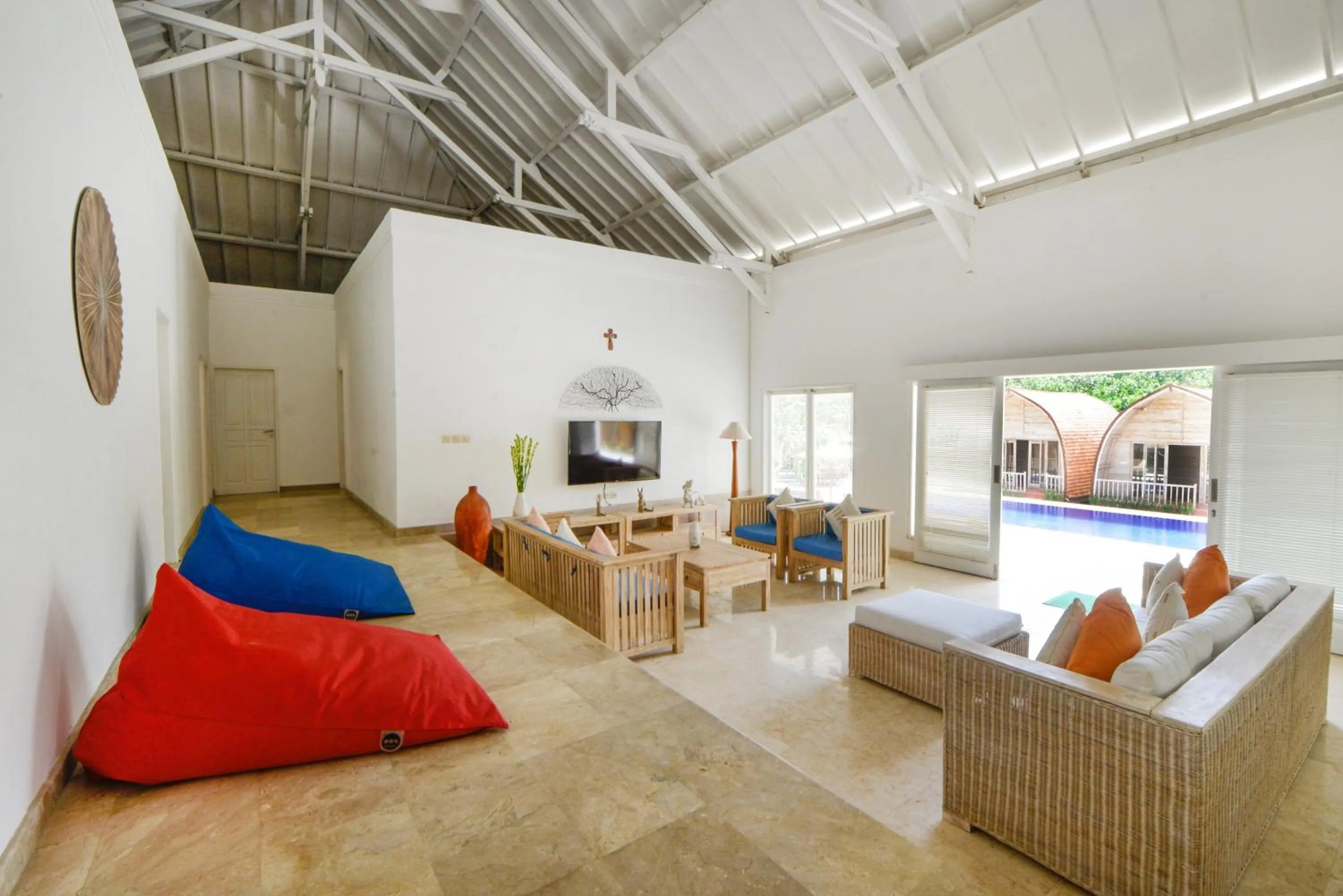 Living room in Villa Del Mar Canggu by Kanaya Hospitality