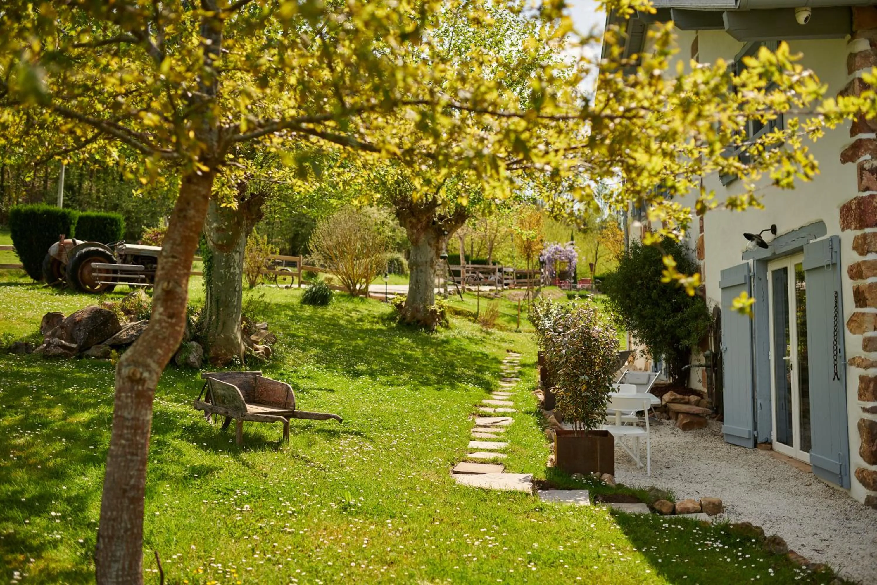 Garden view in Ferme Elhorga