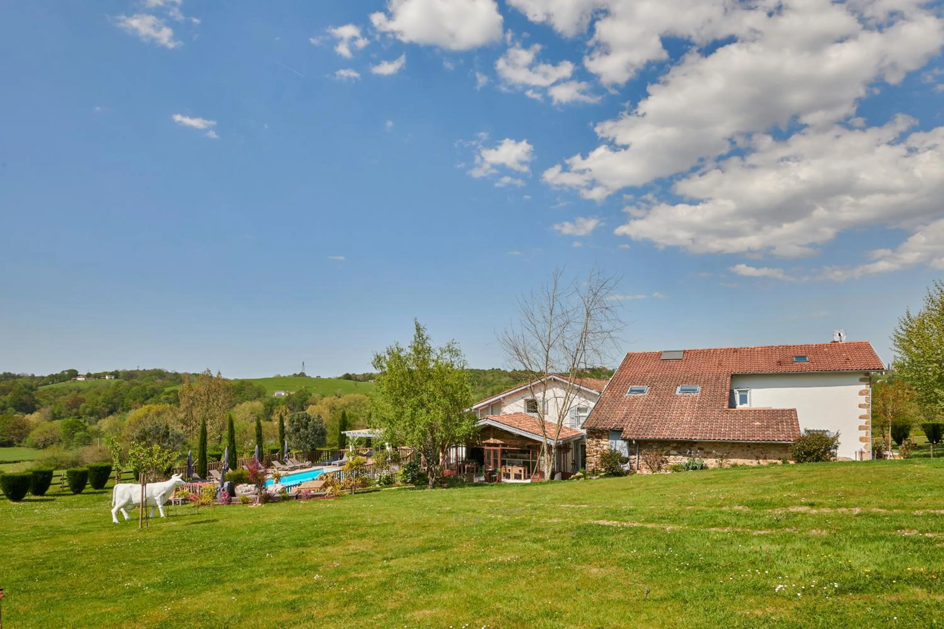 Garden view in Ferme Elhorga