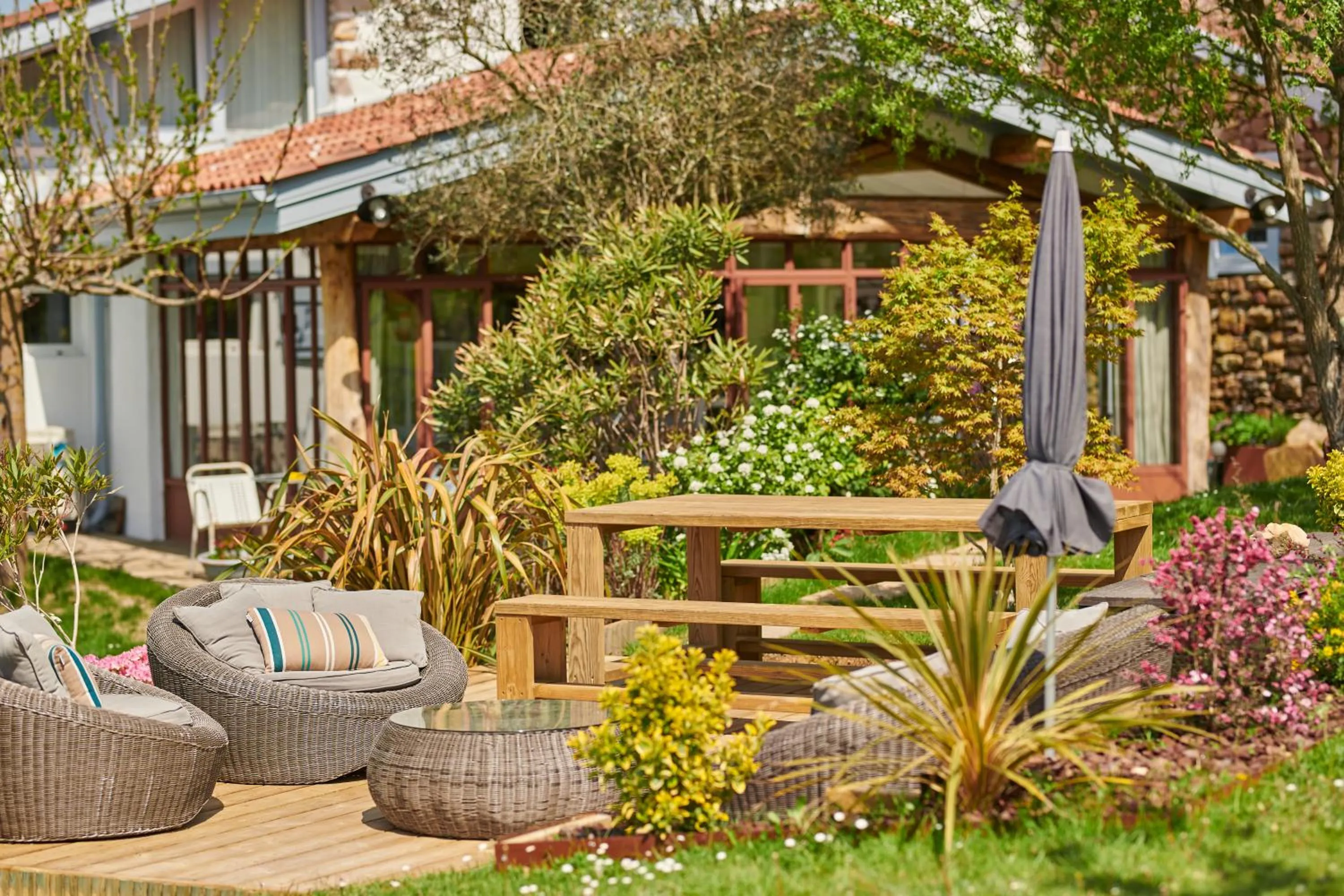 Garden view in Ferme Elhorga