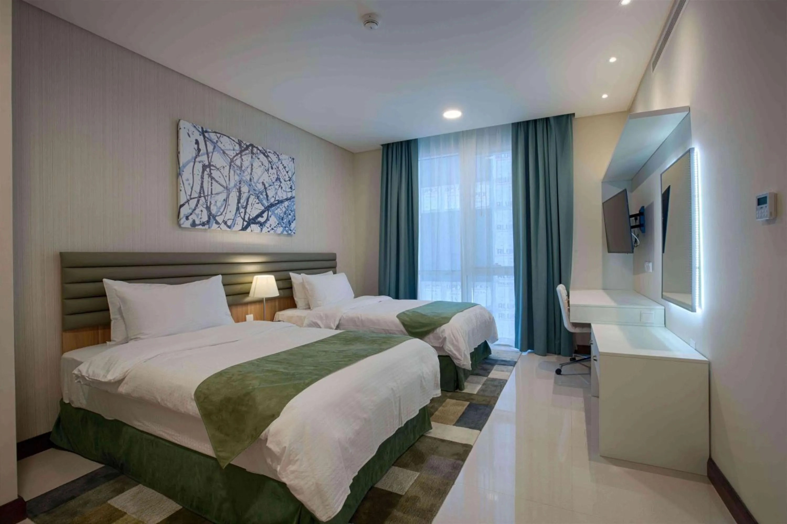 Bed in Gulf Executive Hotel & Residence Juffair