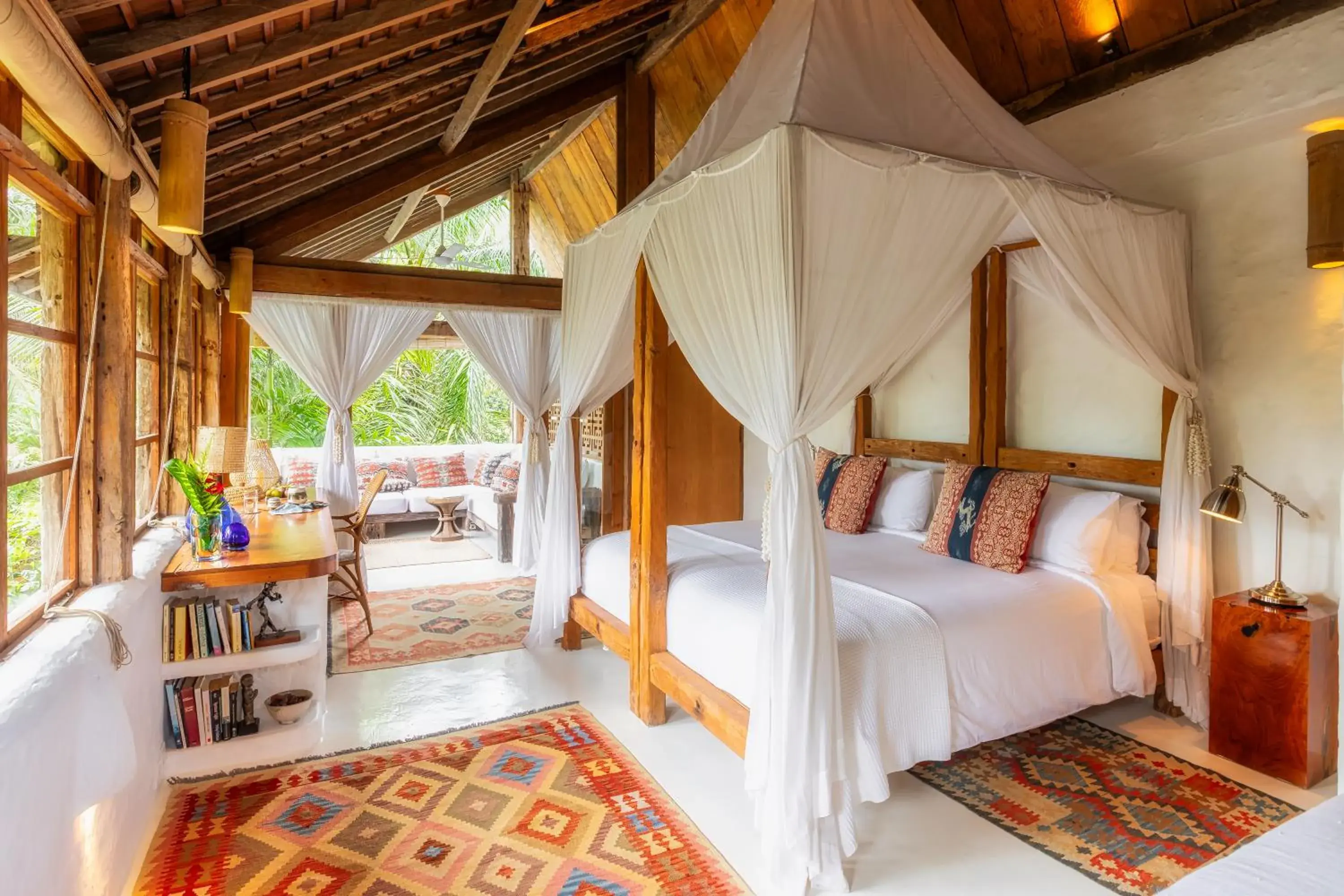 Deluxe King Skyview Up with Garden View and Balcony in Stone House Deluxe King Skyview Up with Garden View and Balcony in Stone House