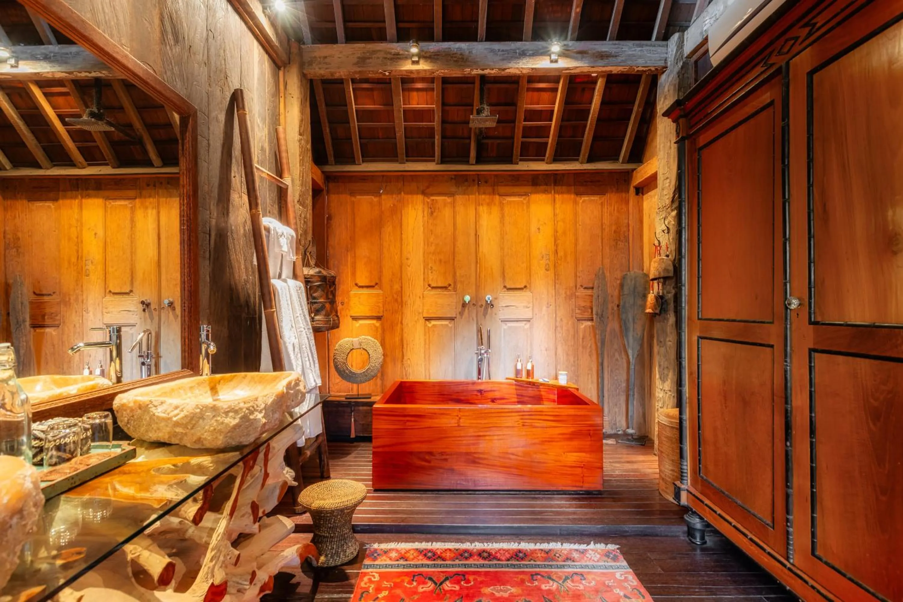 Shower in Stone House