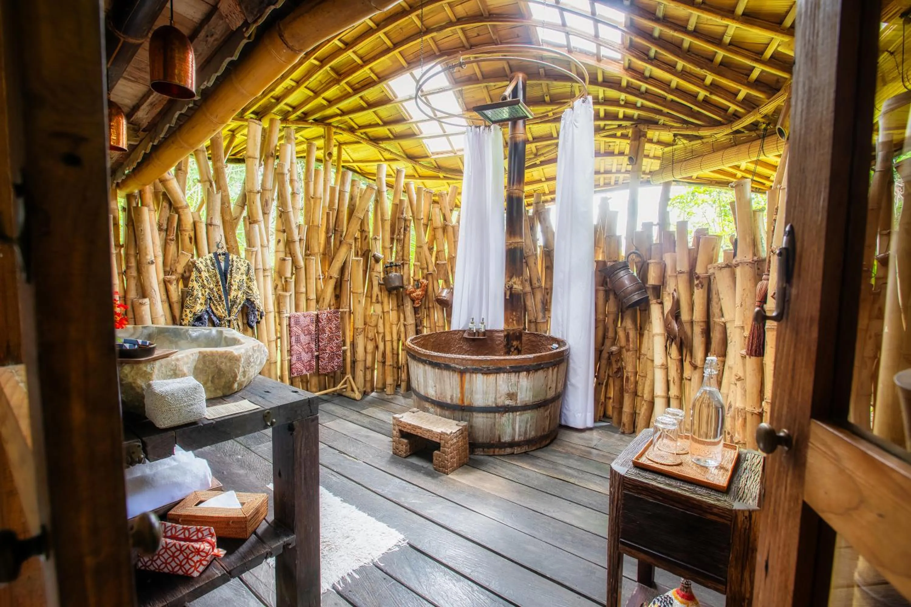 Shower in Stone House