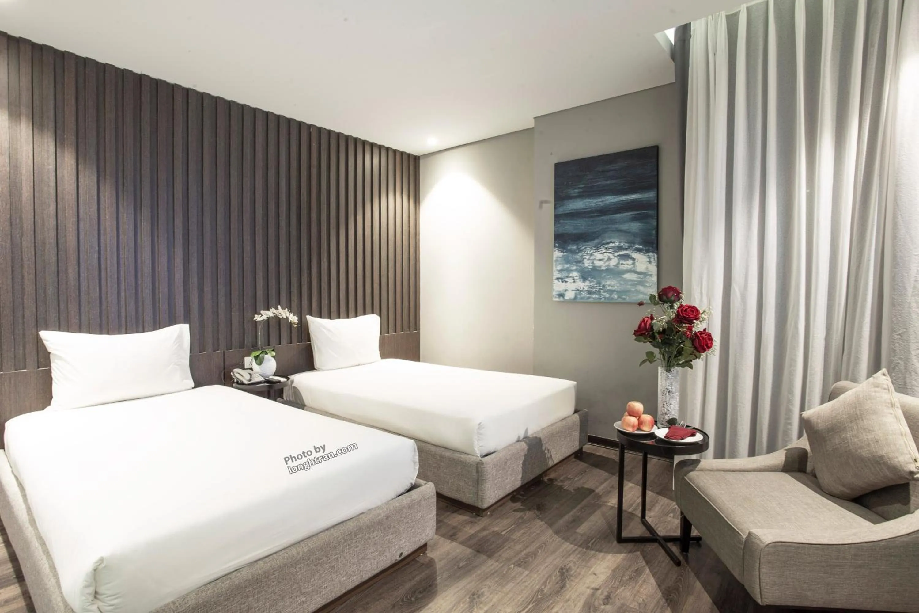 Property building, Bed in Grand Ocean Luxury Boutique - Infinity Rooftop Pool