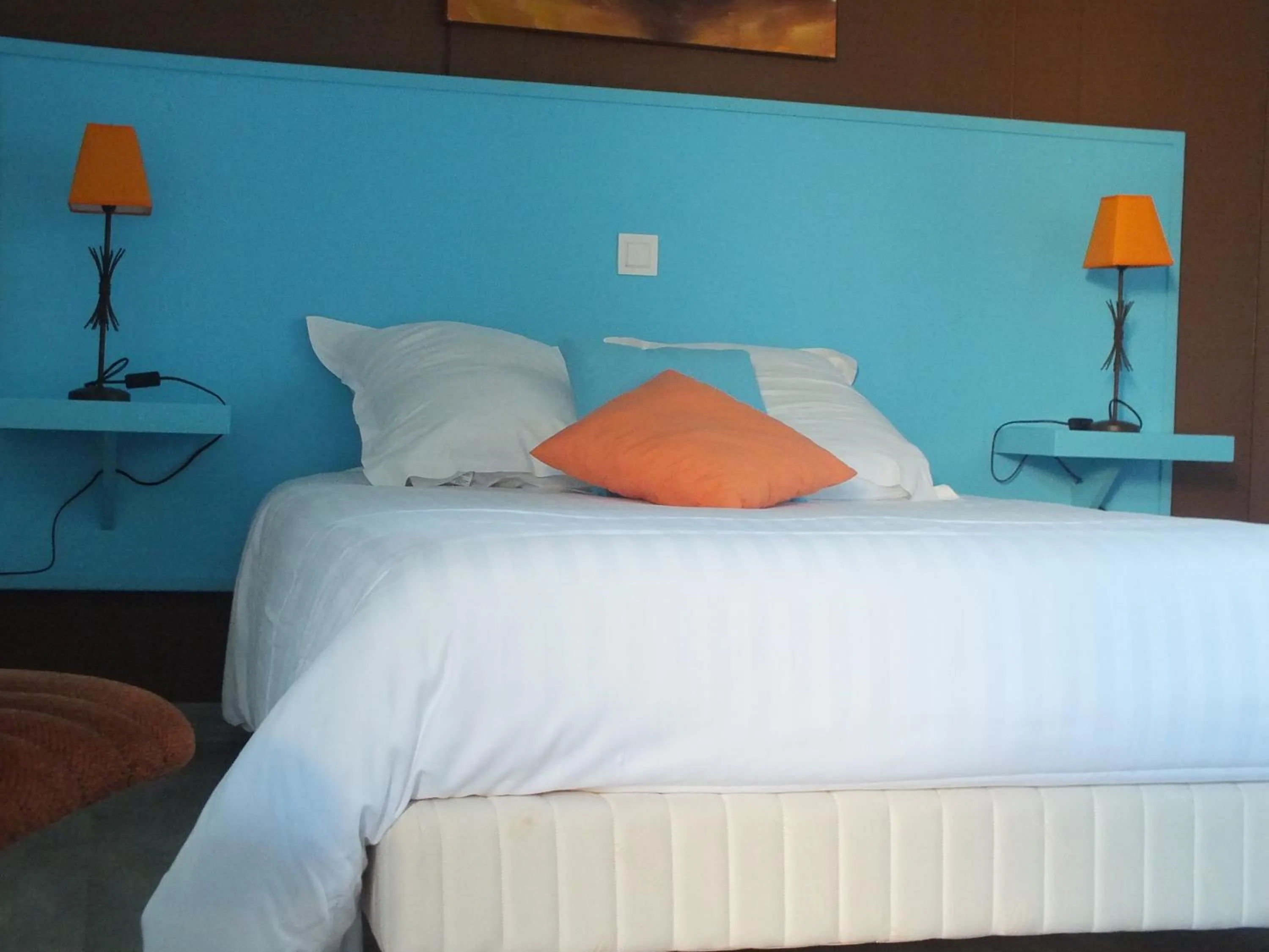 Bedroom, Bed in Hotel Restaurant Le Manguier