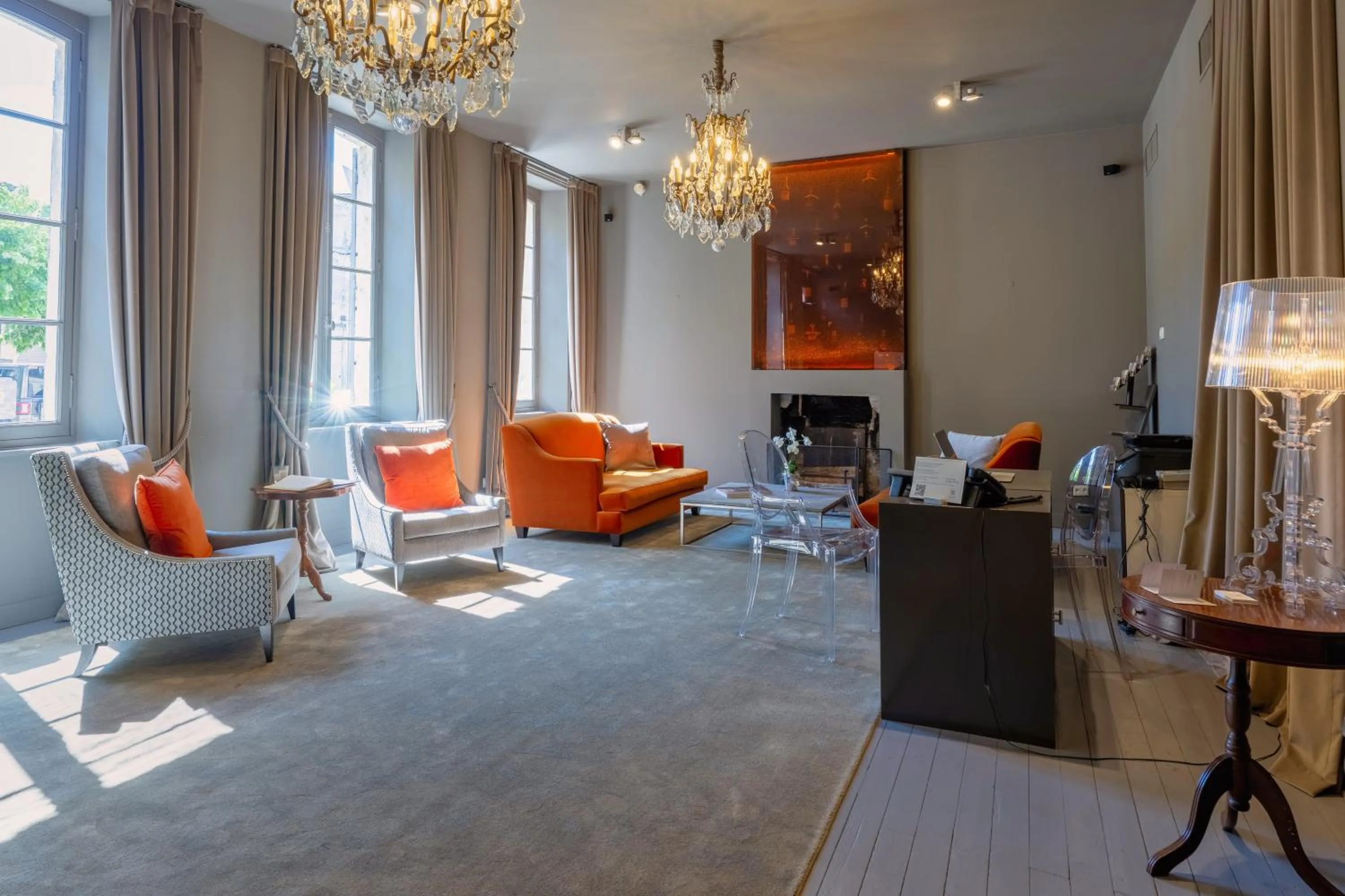 Lobby or reception in Hotel Ligaro - Jarnac