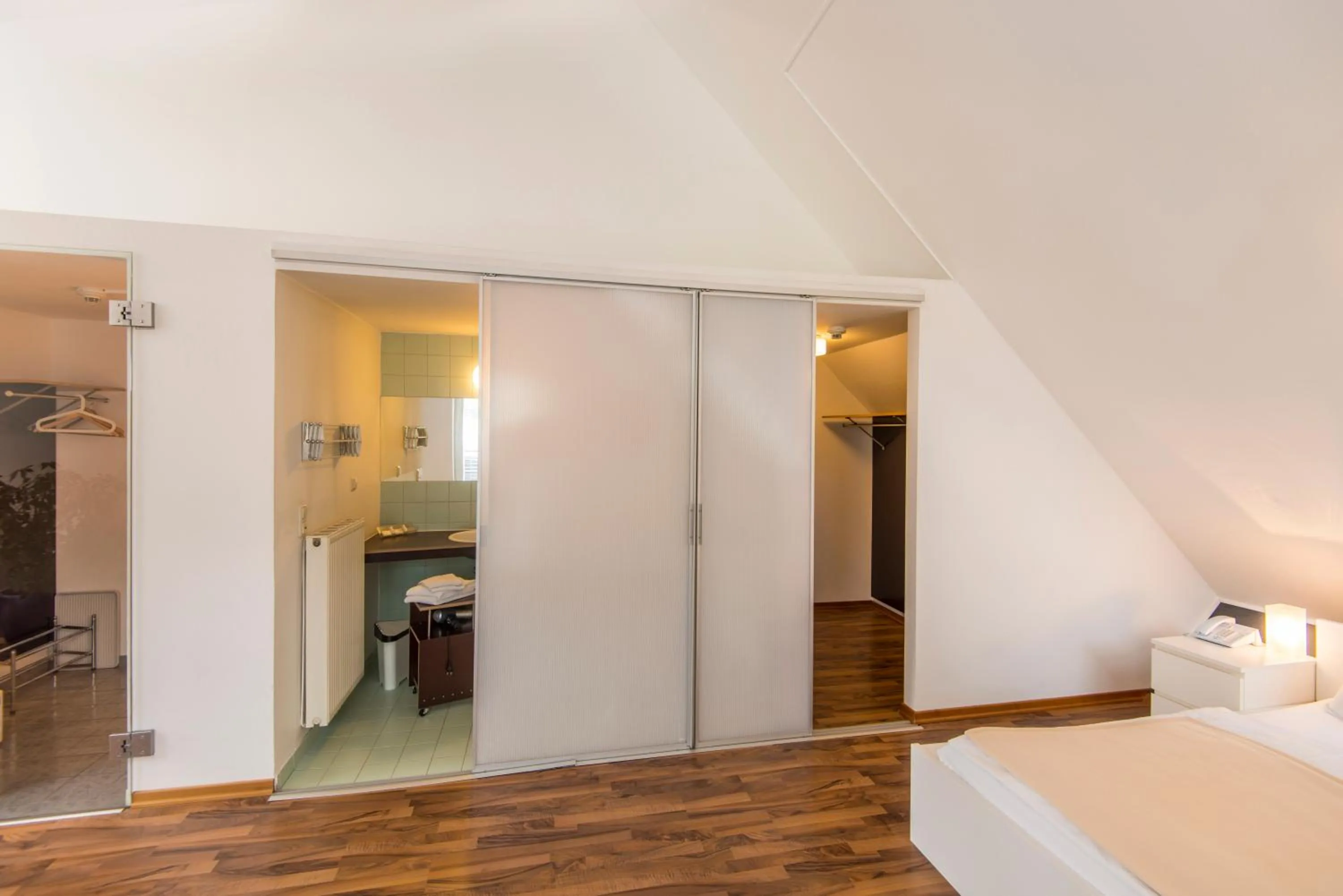 Bathroom, Bed in Club Alpenresidenz Gastein