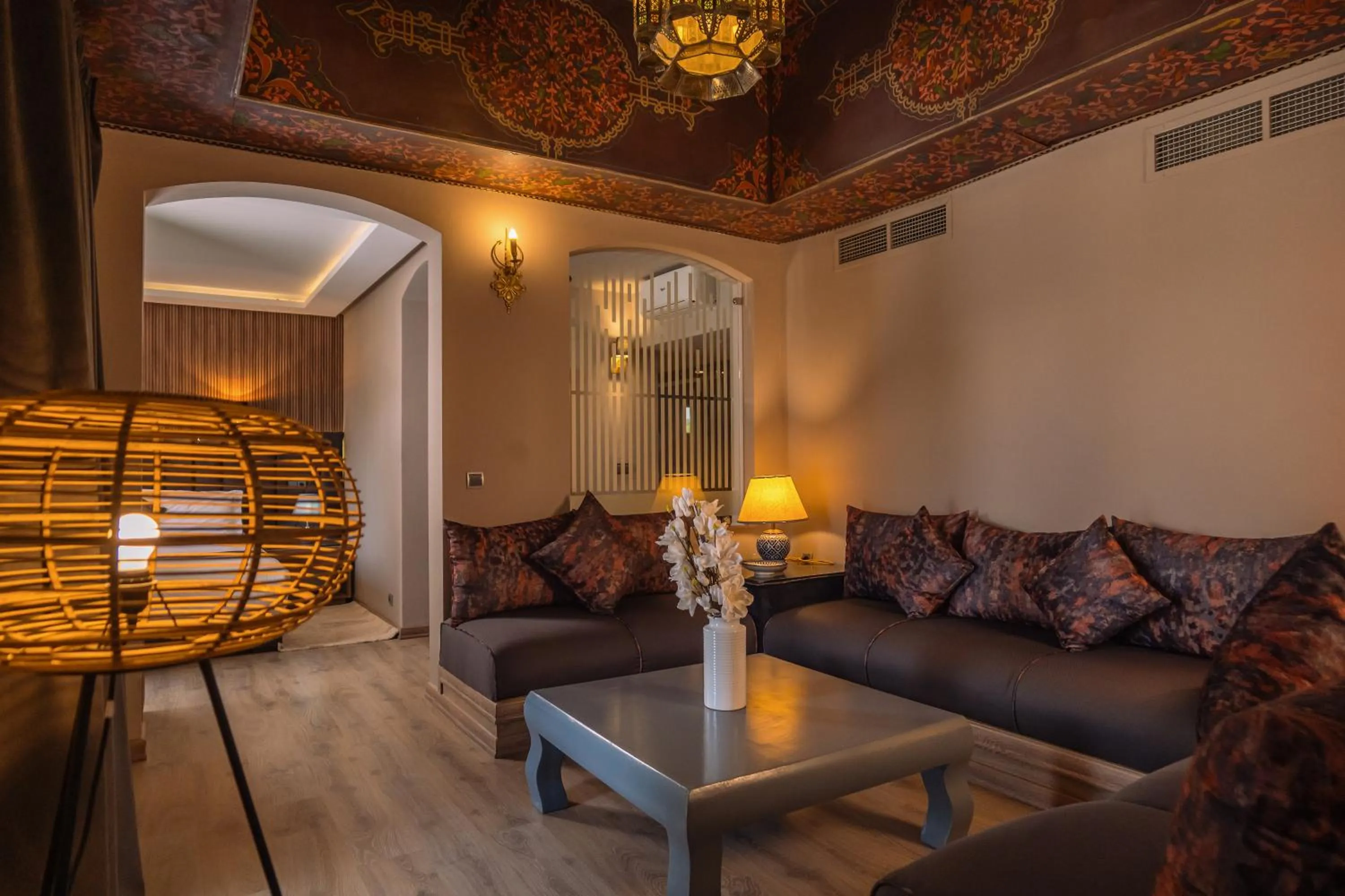 Seating area in RS Hotel Karam Palace