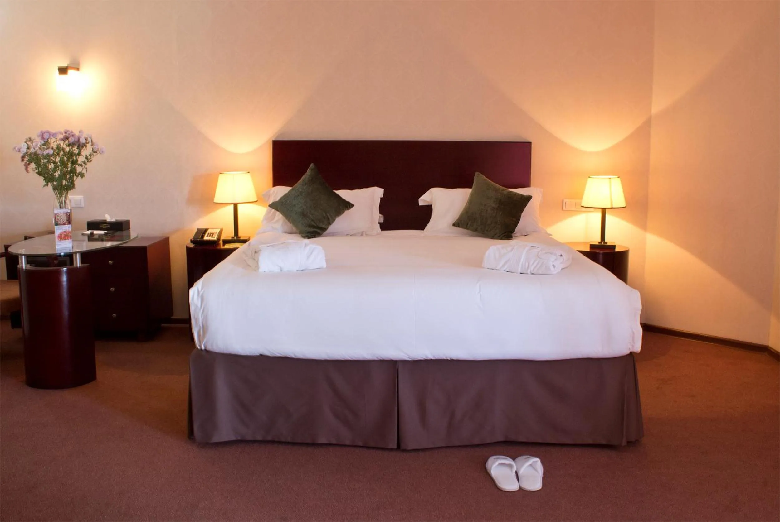 Bed in Smart Hotel Bishkek