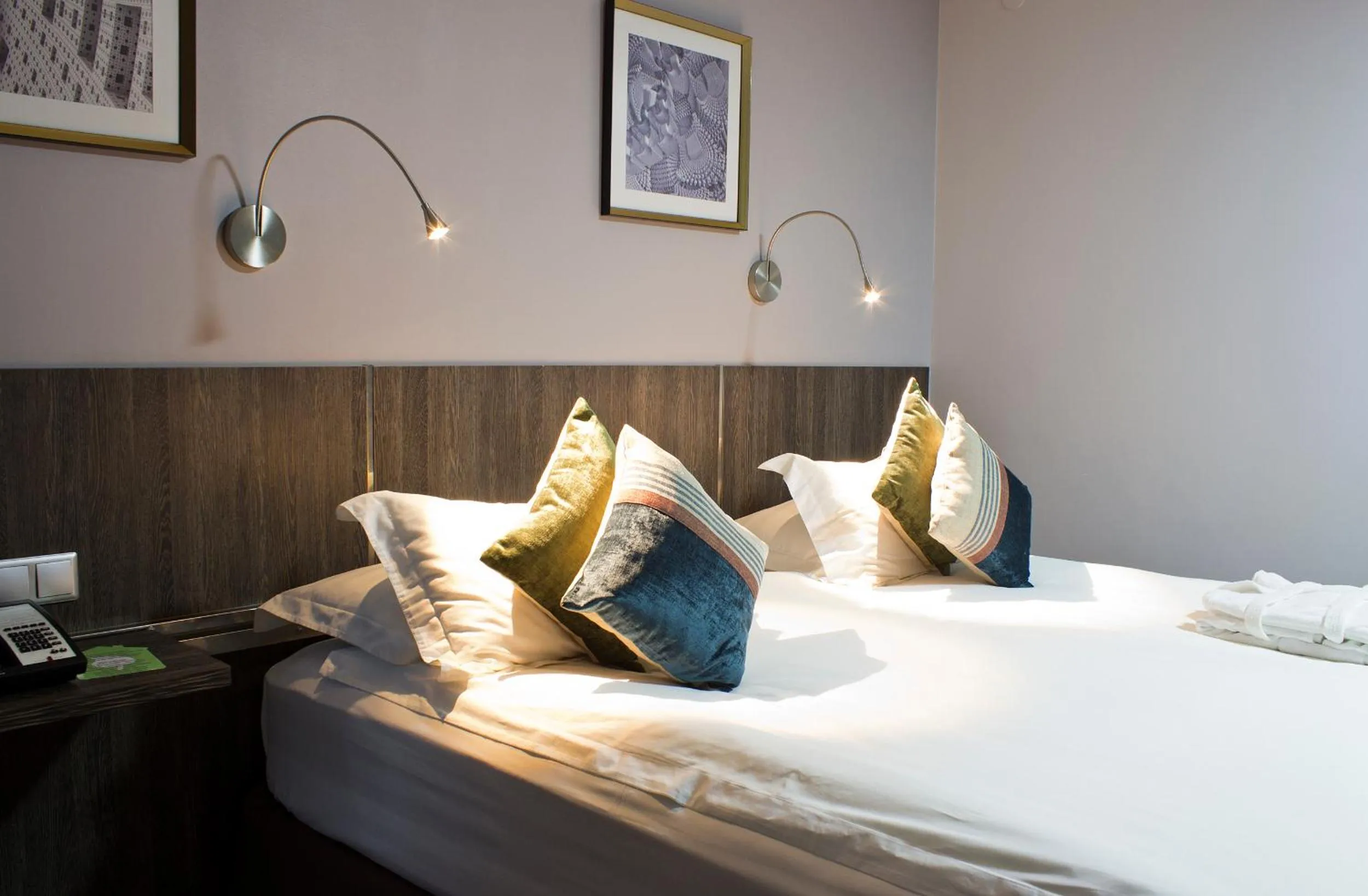 Bed in Smart Hotel Bishkek