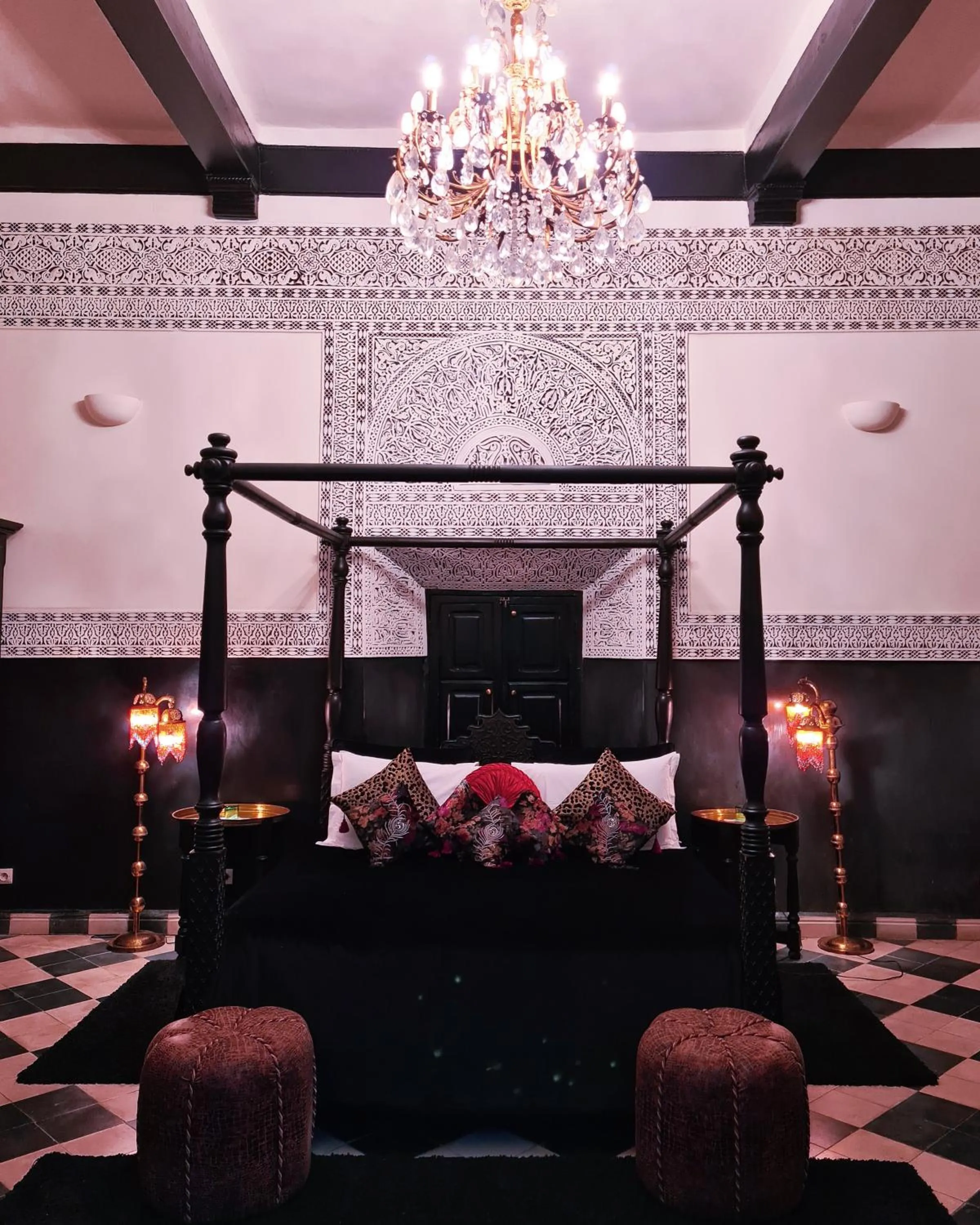 Bed in Riad Dar Jaguar