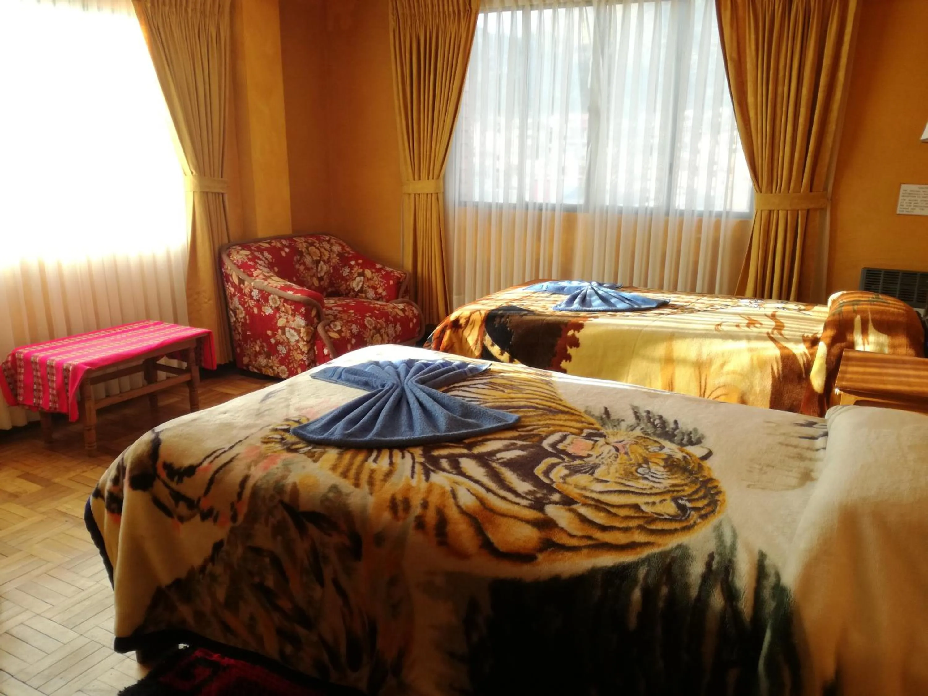 Bed in Hotel Utama
