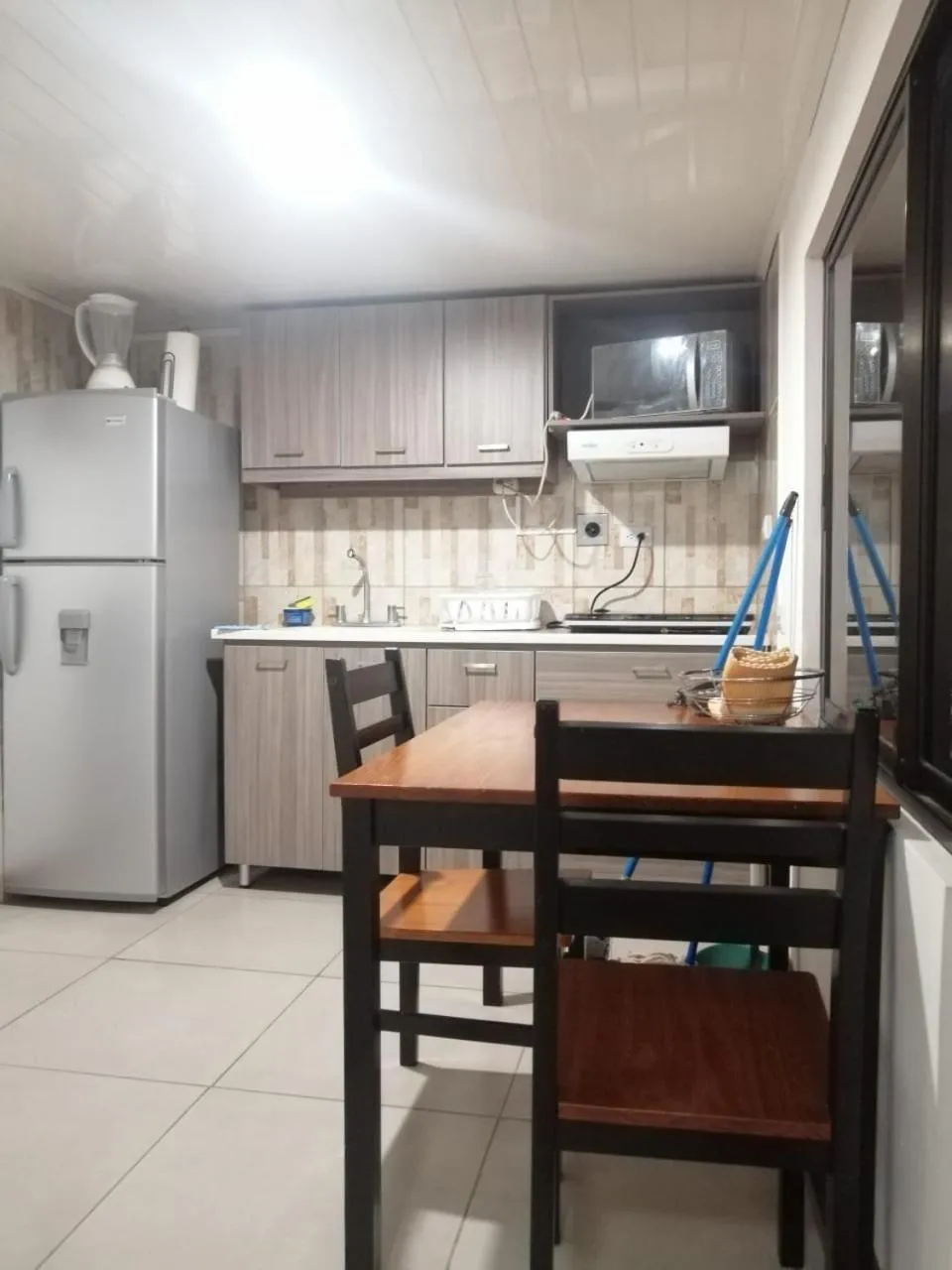 Kitchen or kitchenette in Apartotel Don Francisco