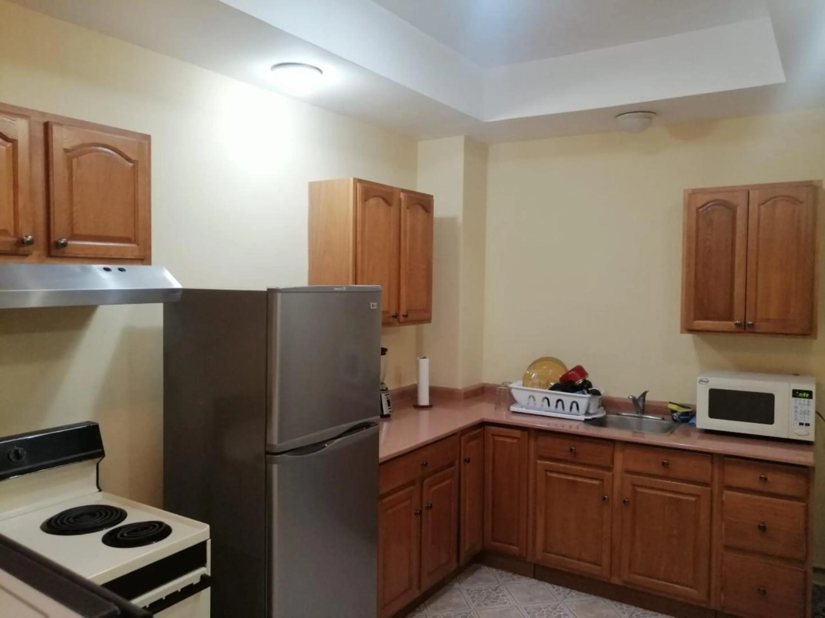 Kitchen or kitchenette in Apartotel Don Francisco