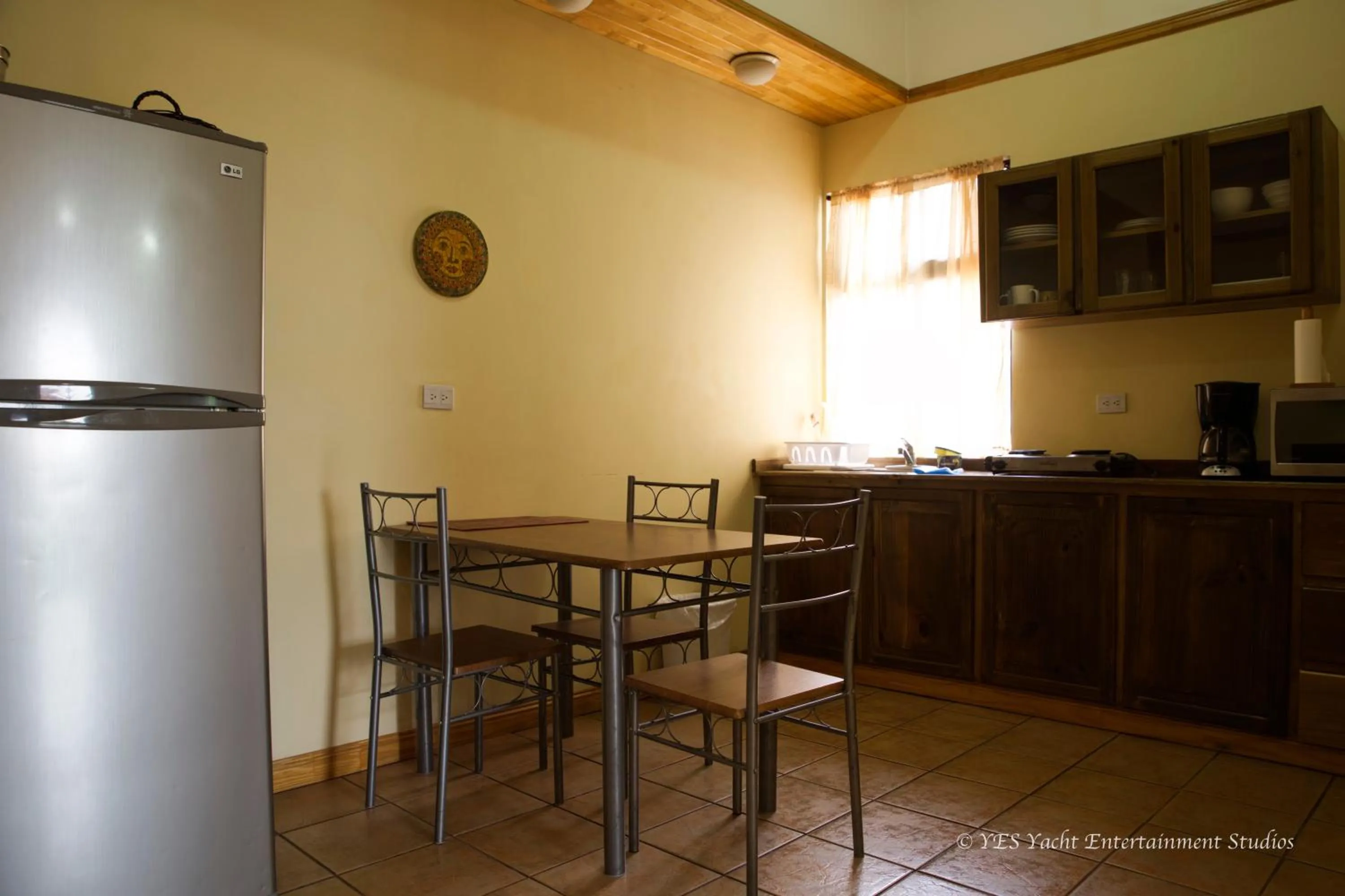 Kitchen or kitchenette in Apartotel Don Francisco
