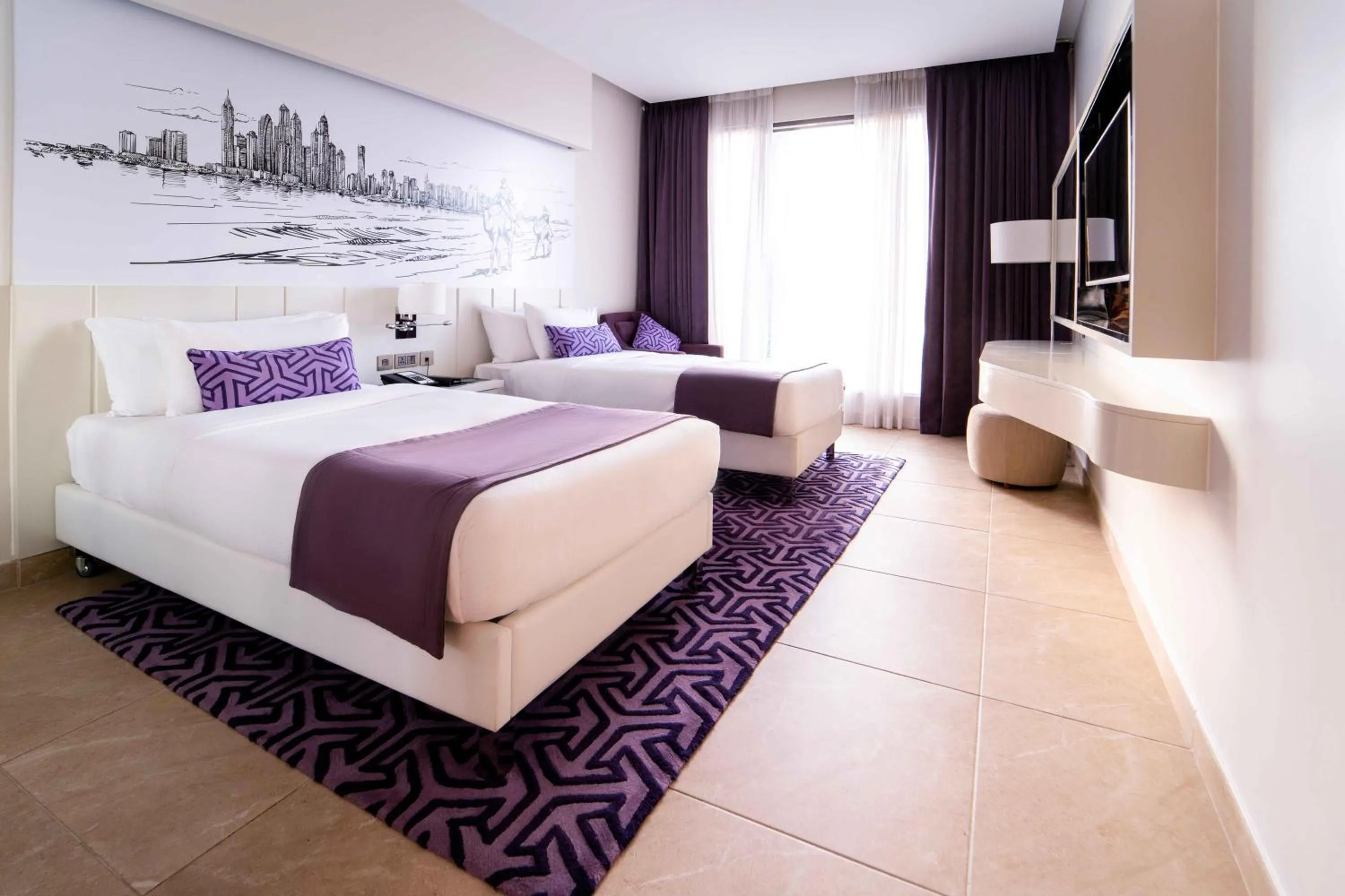 Bedroom, Bed in Mercure Dubai Barsha Heights Hotel Suites And Apartments