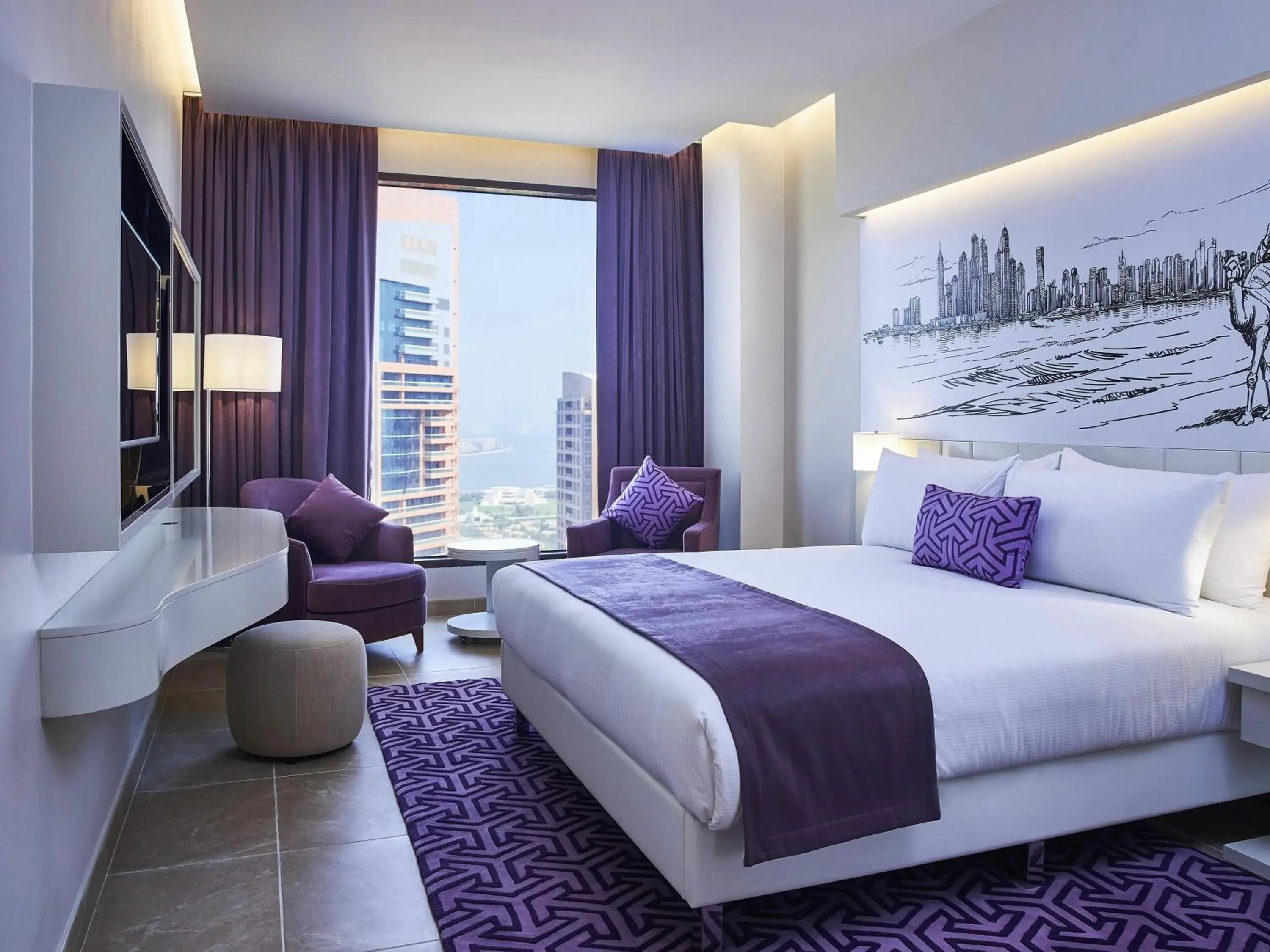 Bedroom, Bed in Mercure Dubai Barsha Heights Hotel Suites And Apartments Bedroom, Bed in Mercure Dubai Barsha Heights Hotel Suites And Apartments