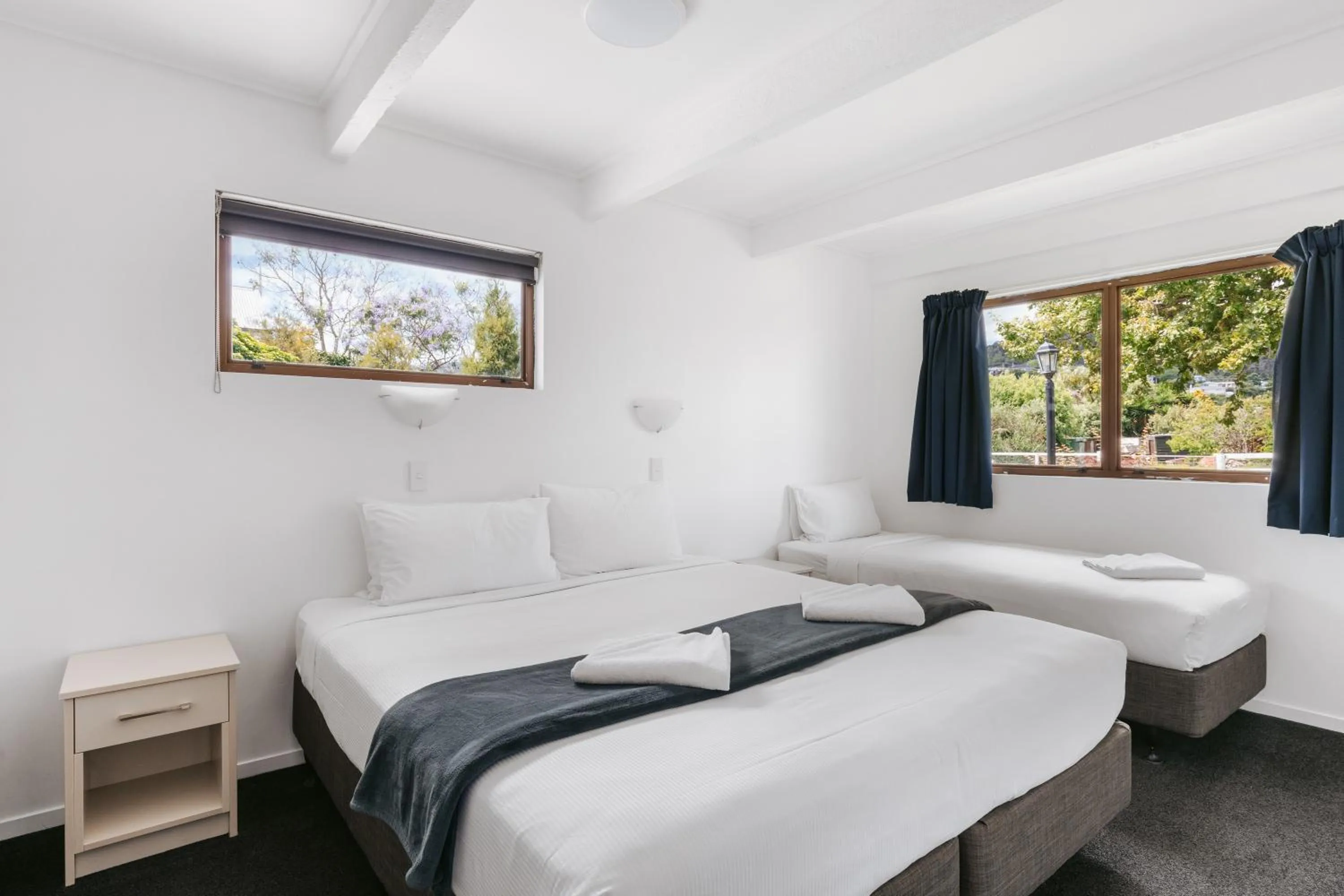 Bed in Rolleston Motel Thames - Wenzel Motels