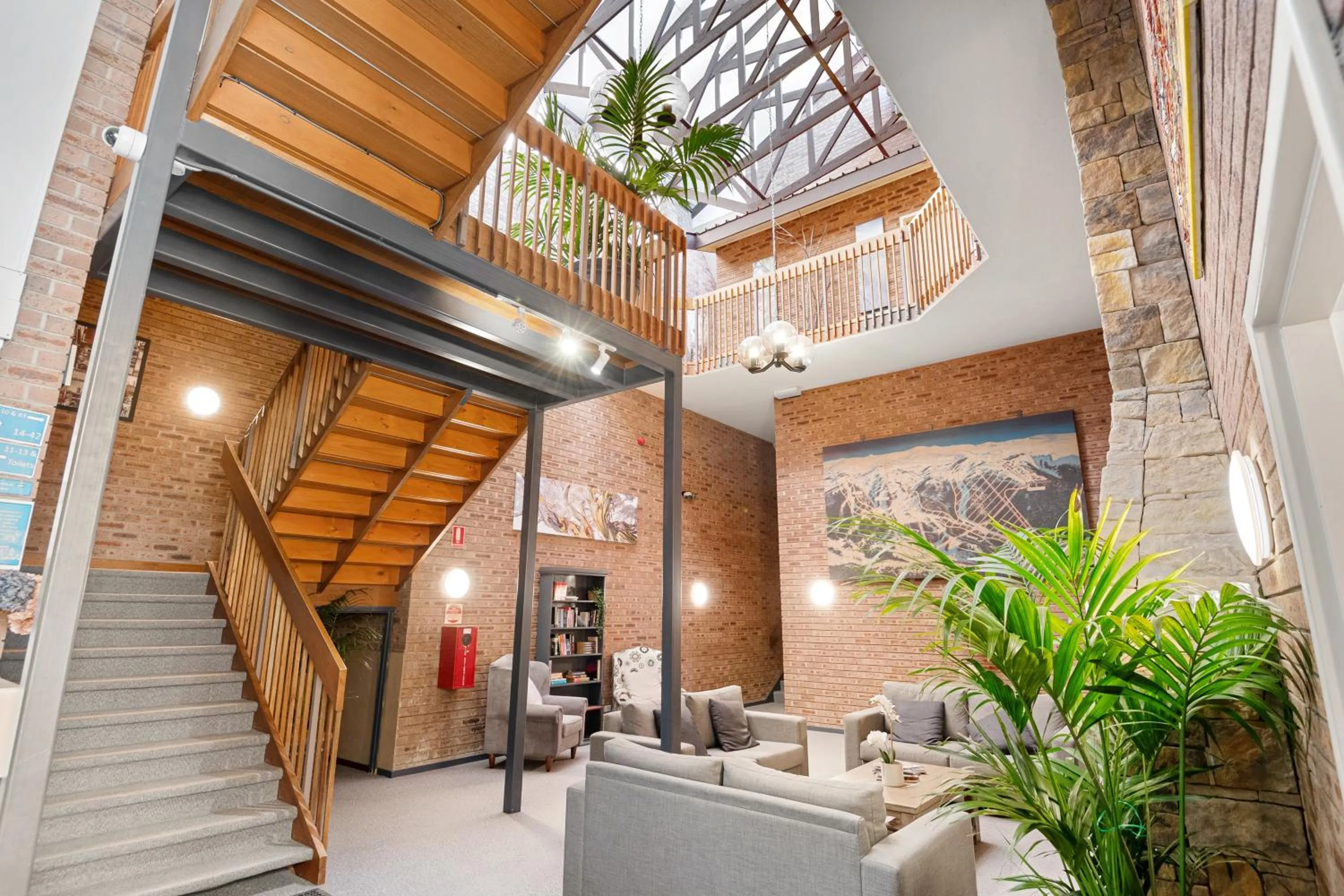 Seating area in Alpine Gables