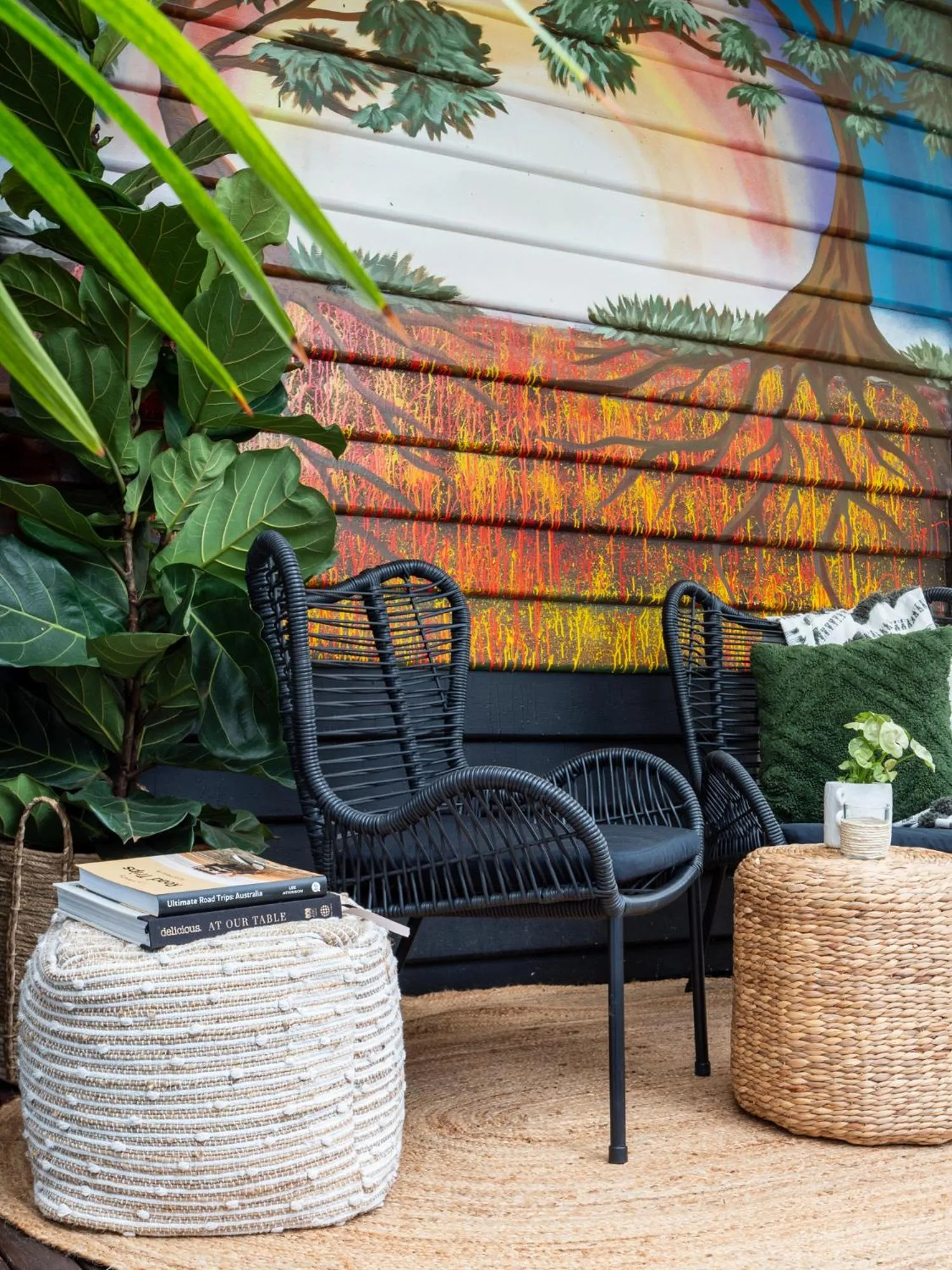 Patio in Bendigo Backpackers