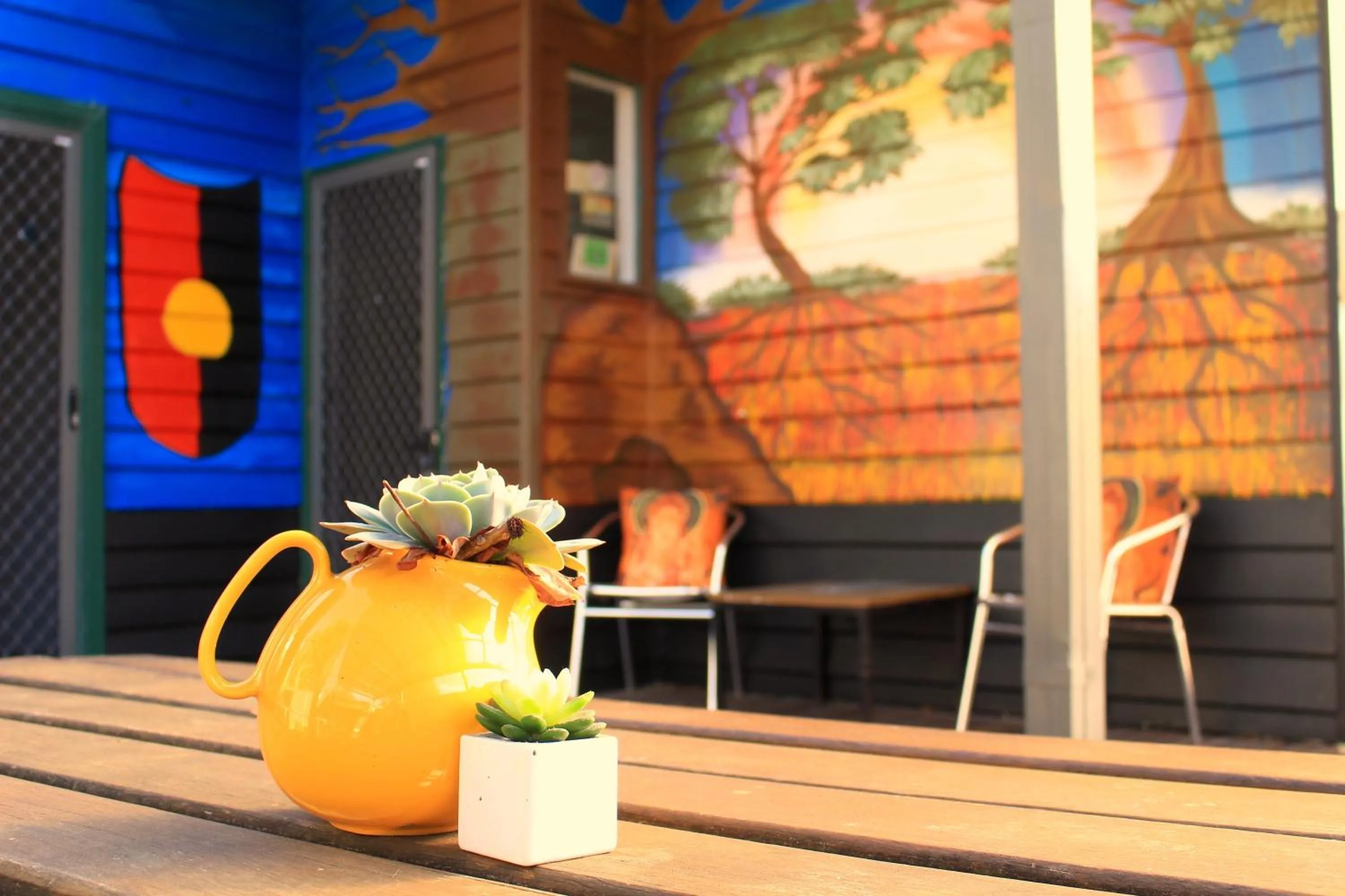 Patio in Bendigo Backpackers